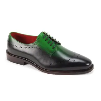 Giovanni Giovanni Men's Brogue Style Leather Wolf Dress Shoe /moc/Toe