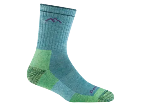 Darn Tough Socks Hike/Trek 5018 Aqua Micro Crew Socks