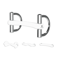 Winderen Winderen Ported Mullen Mouth D-Ring Snaffle with Bit Guards