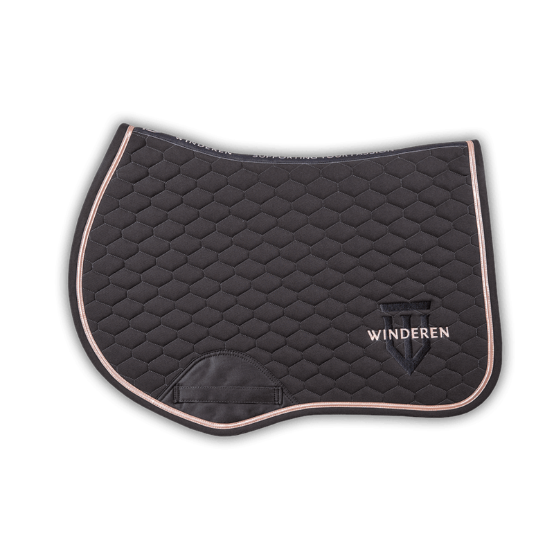 Winderen Winderen Saddle Pad - Anthracite & Rose Gold