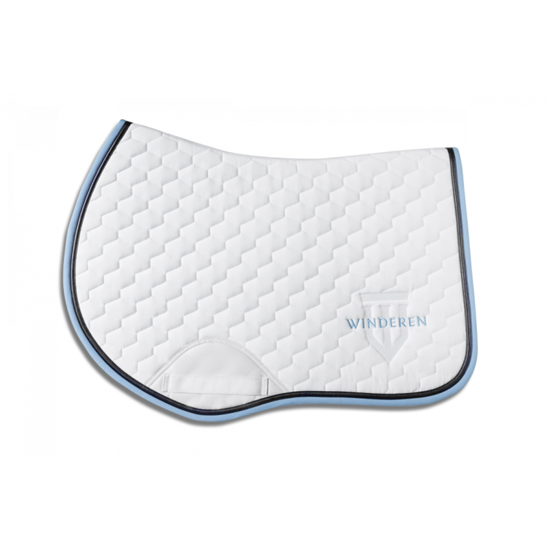 Winderen Winderen Saddle Pad - White & Sky Blue