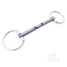 Fager Fager Madeleine Titanium Double Jointed Bradoon Fixed Ring