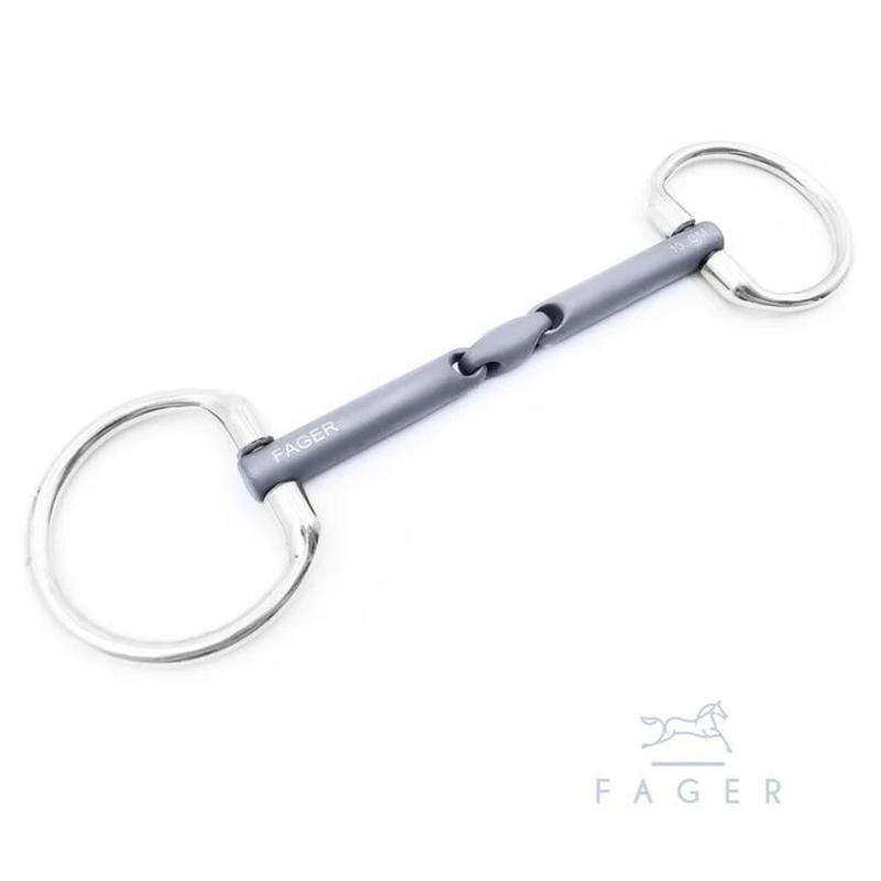 Fager Fager Madeleine Titanium Double Jointed Bradoon Fixed Ring