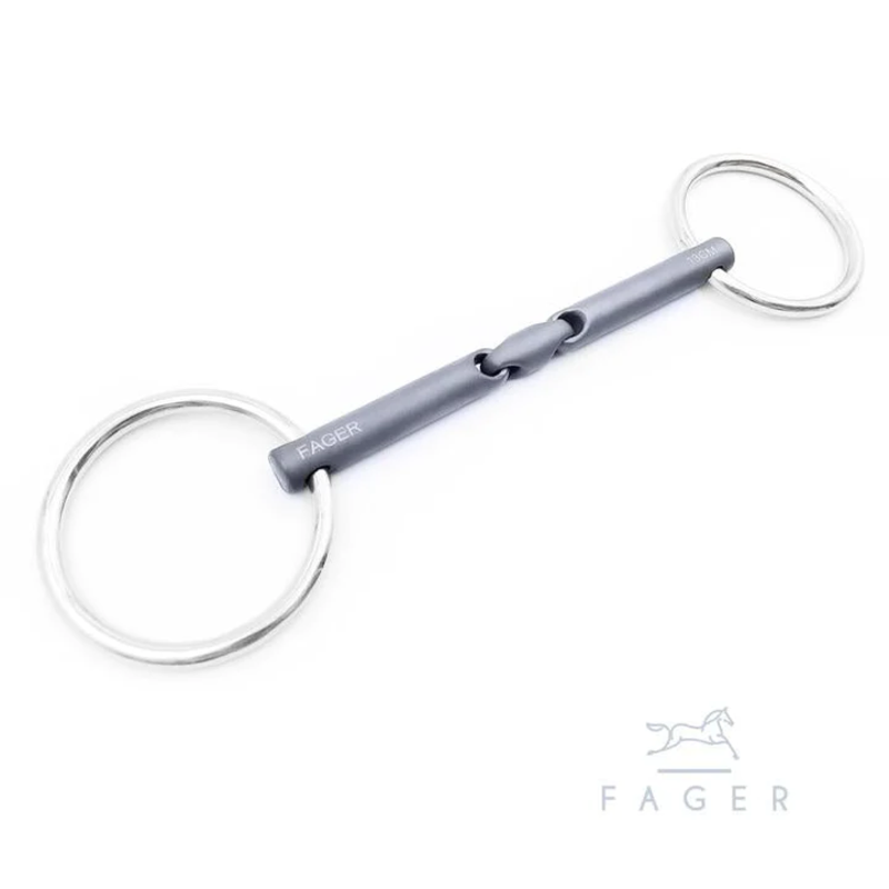 Fager Fager Madeleine Titanium Double Jointed Bradoon Loose Ring