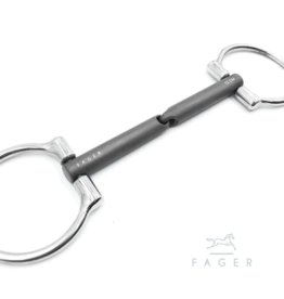 Fager Fager Madeleine Titanium Single Jointed Bradoon Fixed Ring