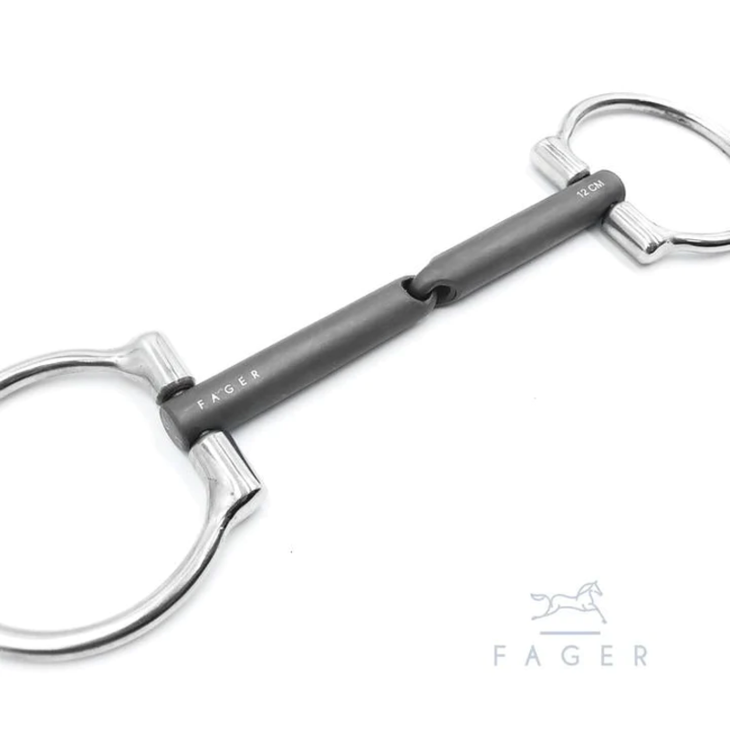Fager Fager Madeleine Titanium Single Jointed Bradoon Fixed Ring