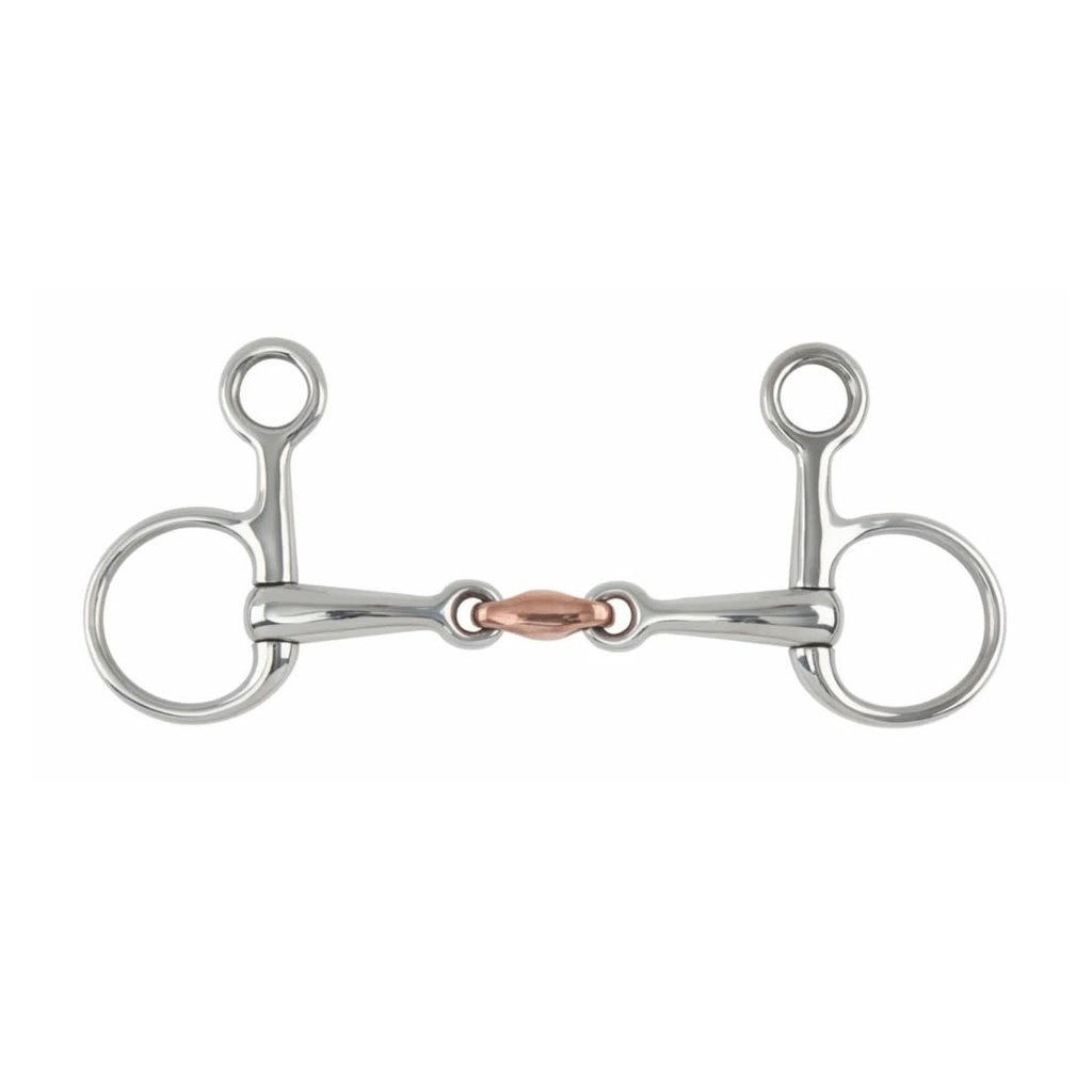 Shires Shires Hanging Cheek Snaffle with Copper Lozenge