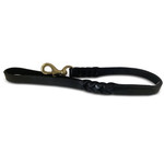 Angel Pet Supplies Angel: Black Braided Leather Leash 2' x 3/4"