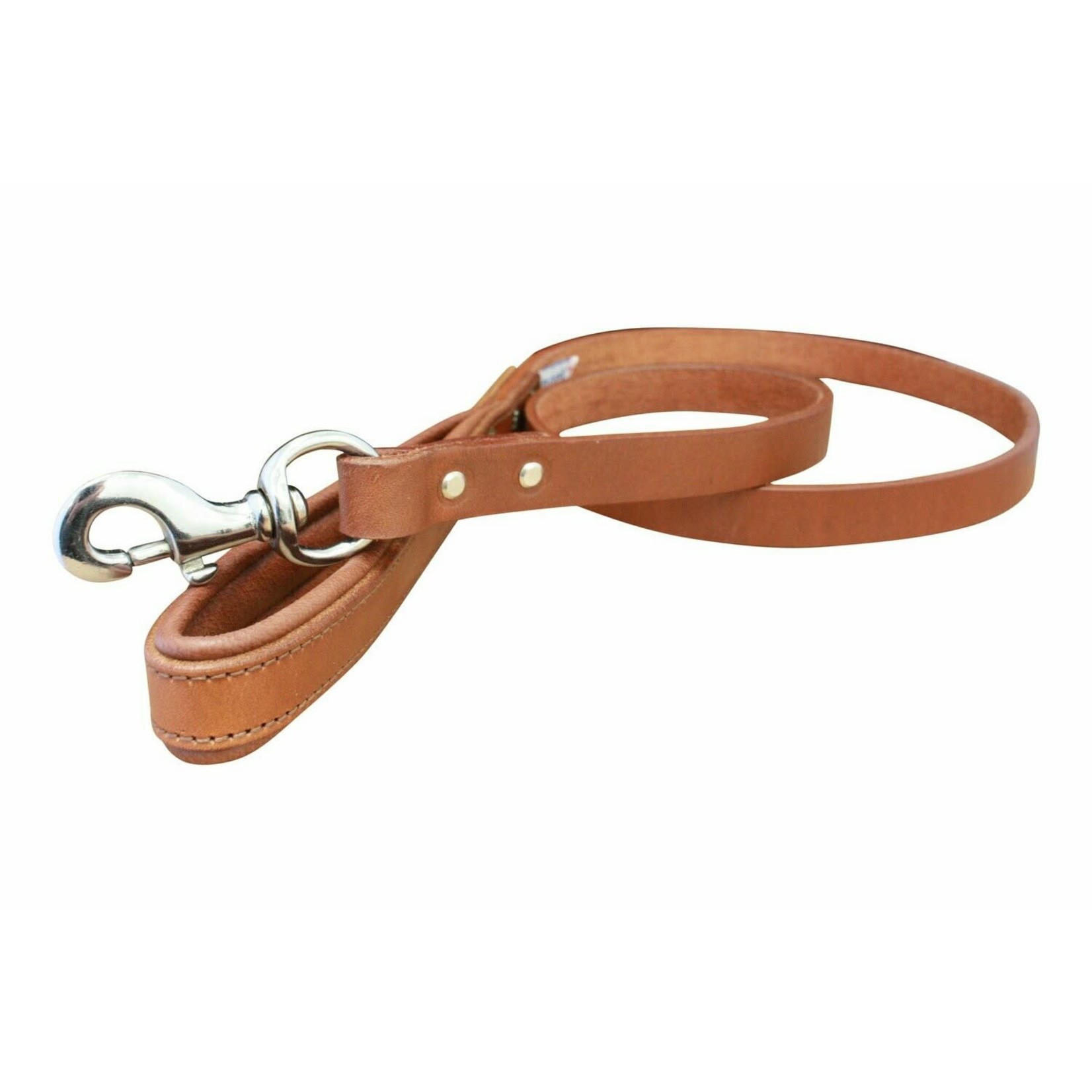 Angel Pet Supplies Angel: Brown Dallas Leather Leash 4’ x 3/4”