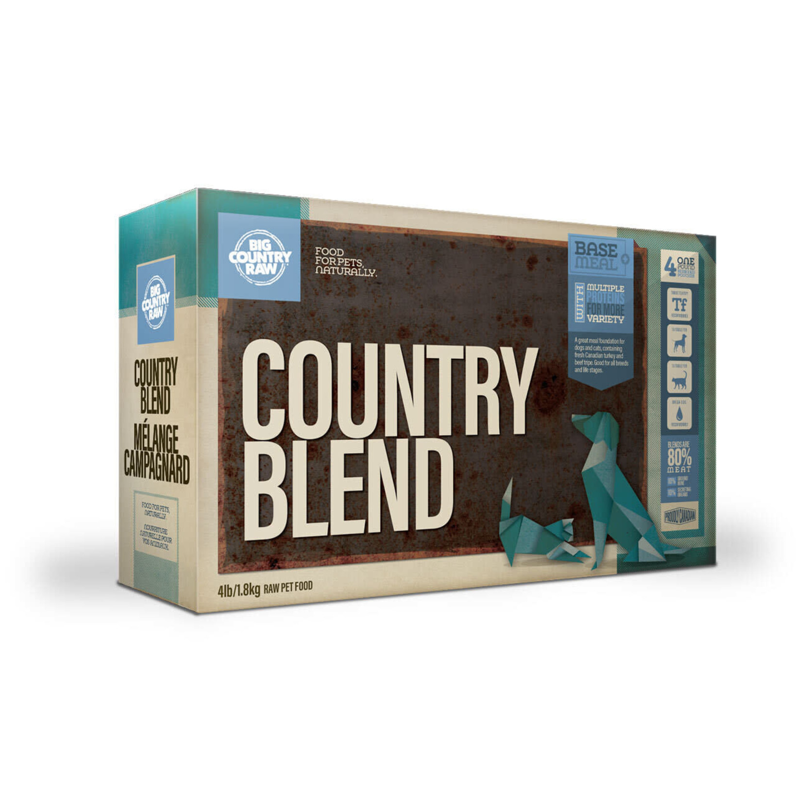 Big Country Raw Big Country Raw: Signature Blend: Country Blend Turkey 4lb