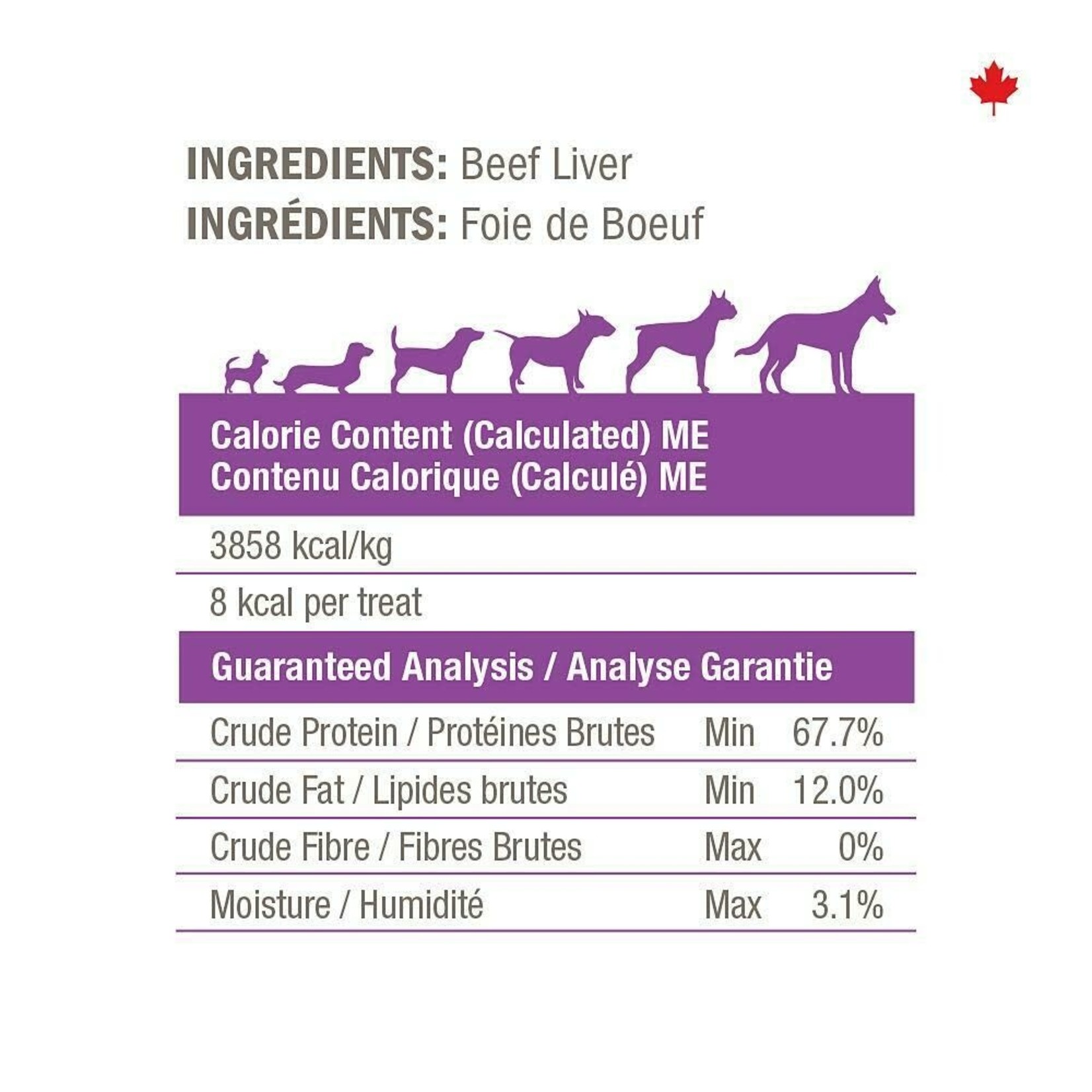 Crumps' Naturals Crumps’: Liver Bites: Freeze-Dried Beef