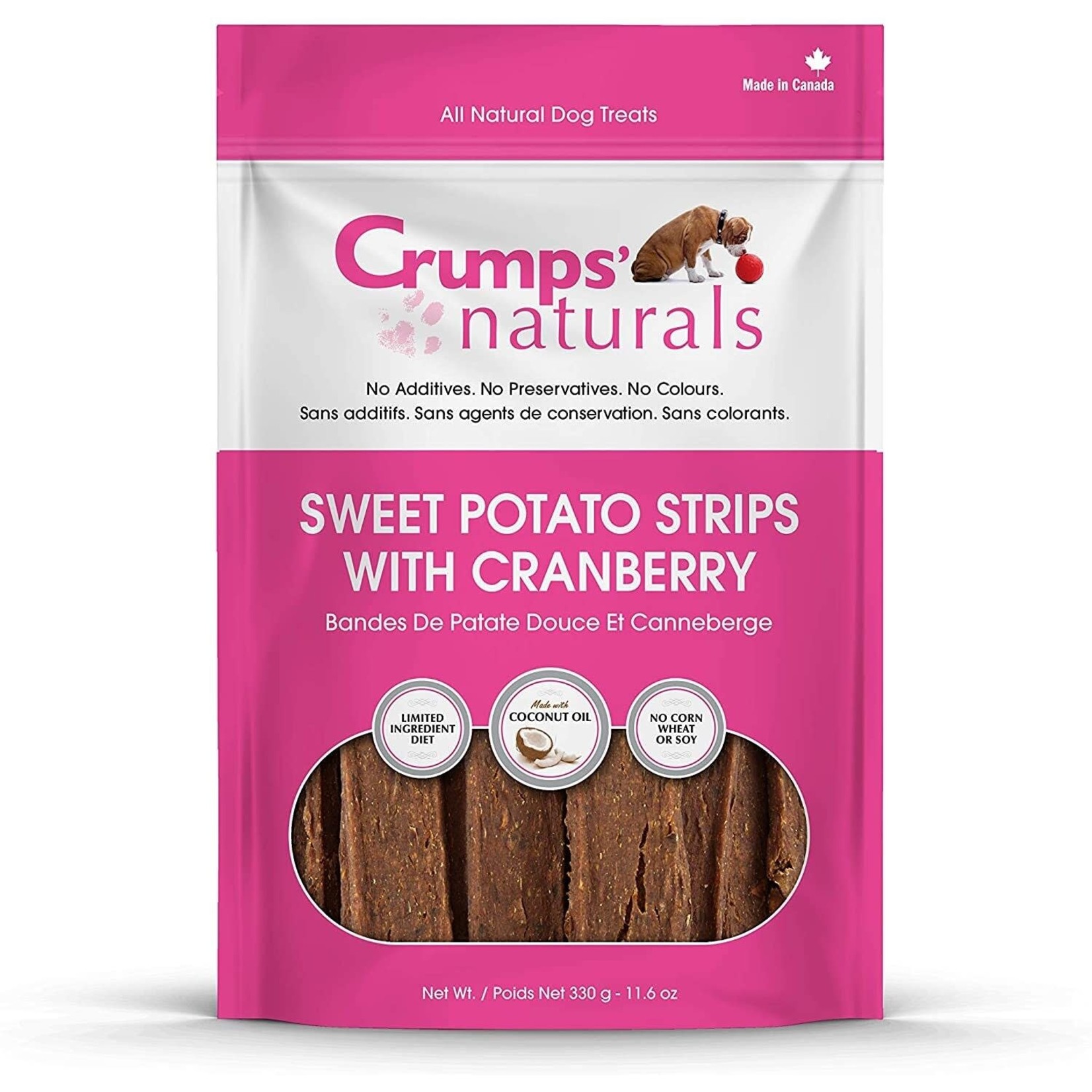 Crumps' Naturals Crumps’: Sweet Potato Strips & Cranberry 160g