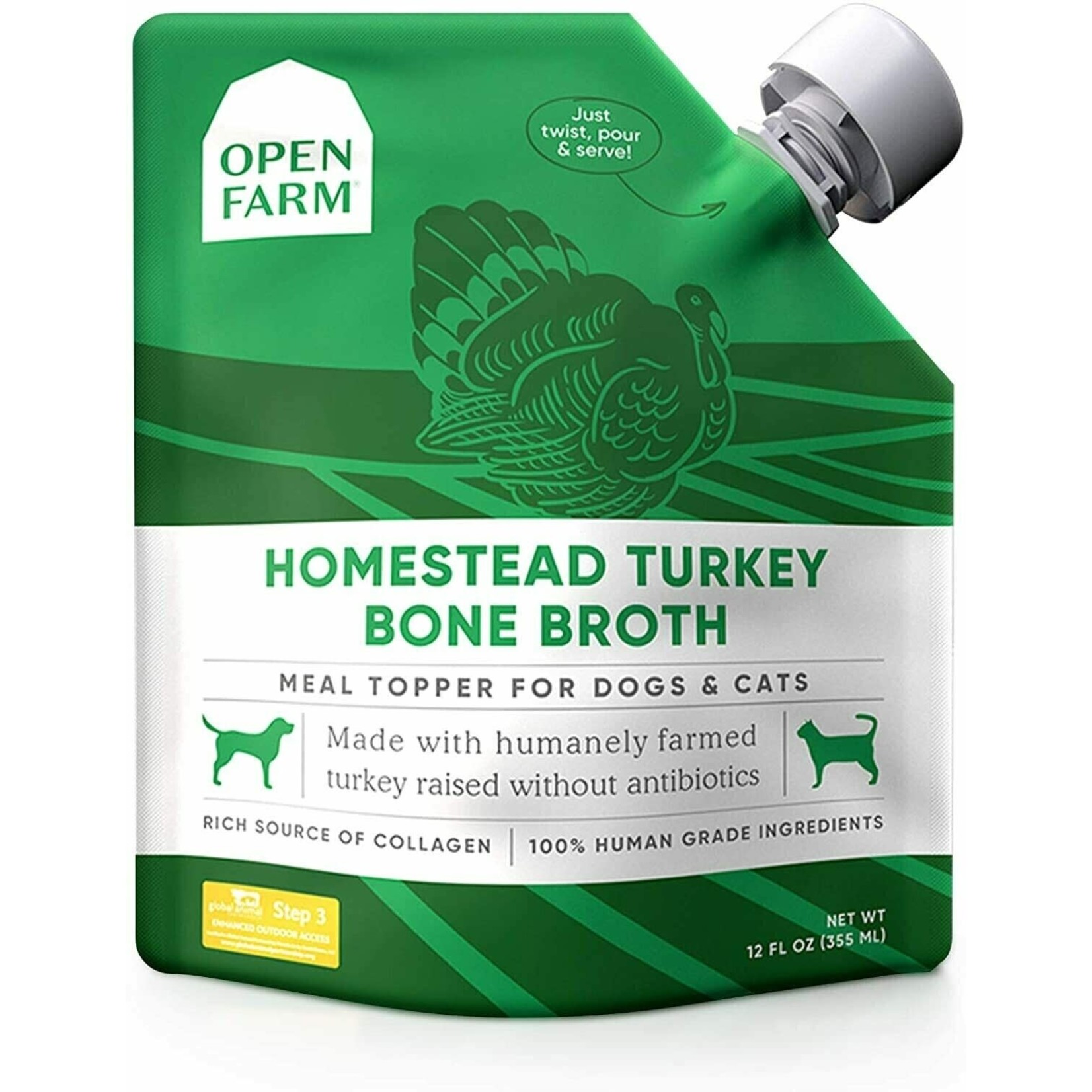 Open Farm Open Farm: Turkey Bone Broth 12oz