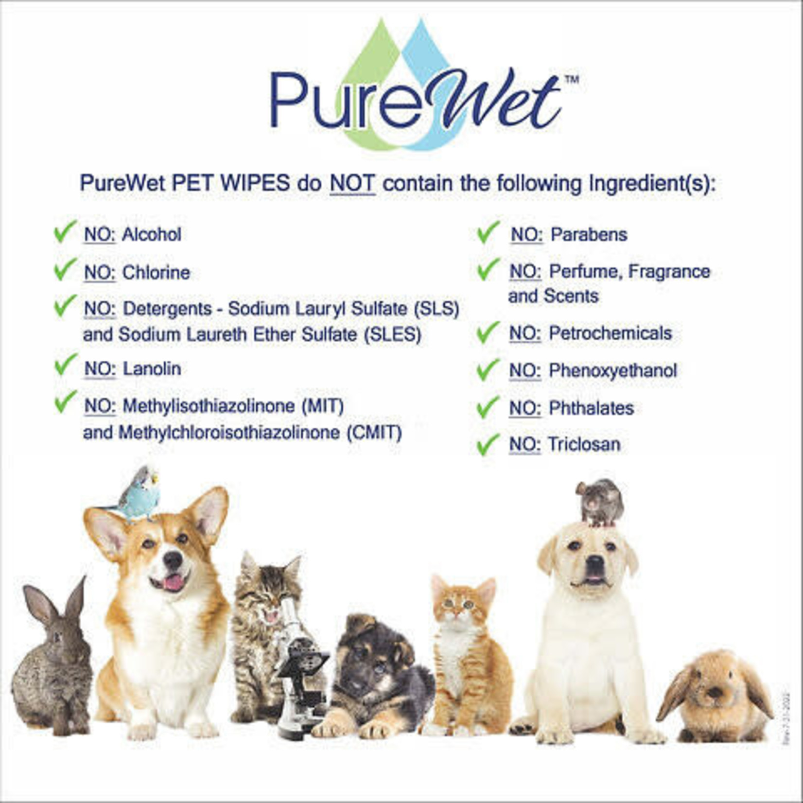 Pure Wet PureWet: Pet Wipes 60pk