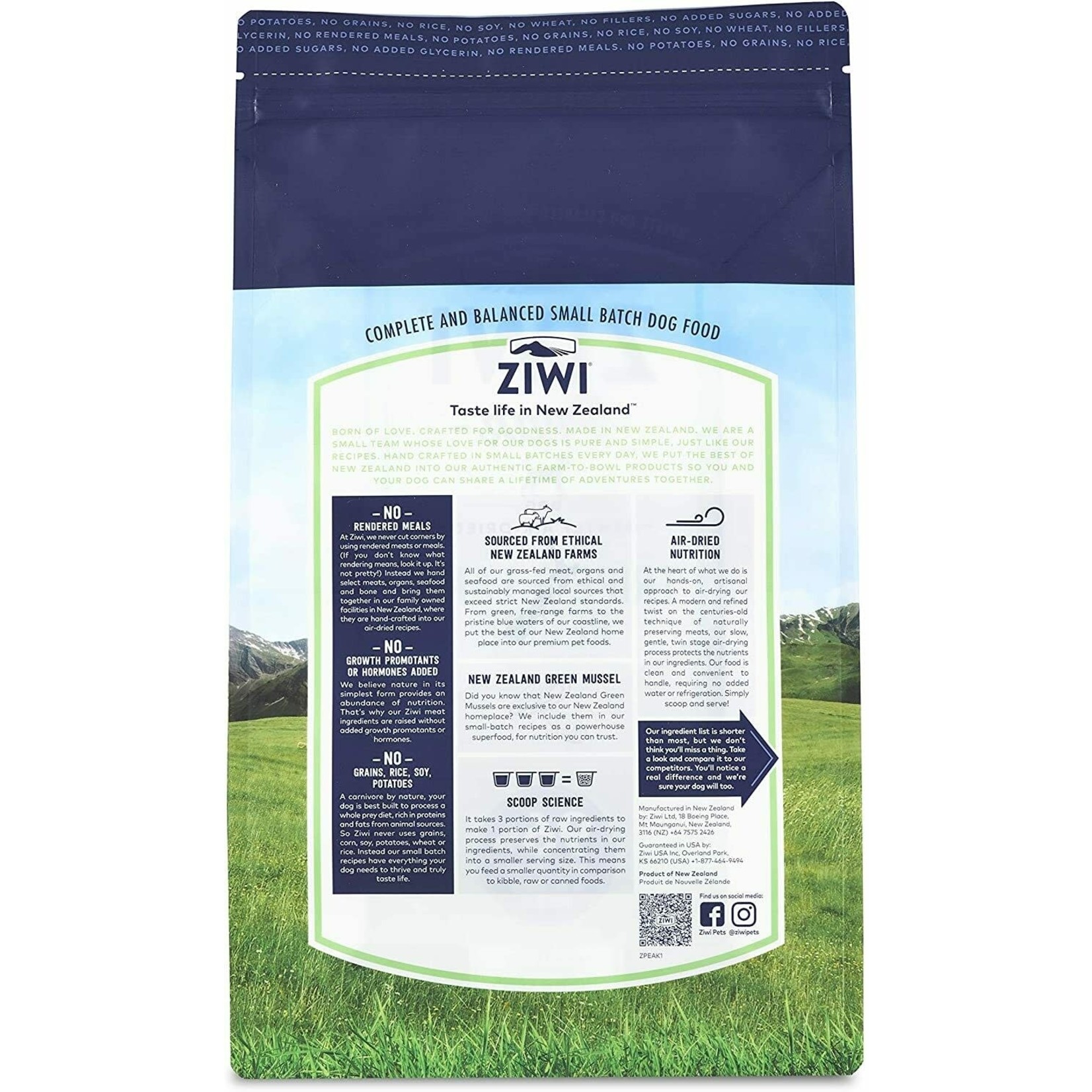 Ziwi Pets Ziwi Peak: Air-Dried Dog Food: Tripe & Lamb Recipe