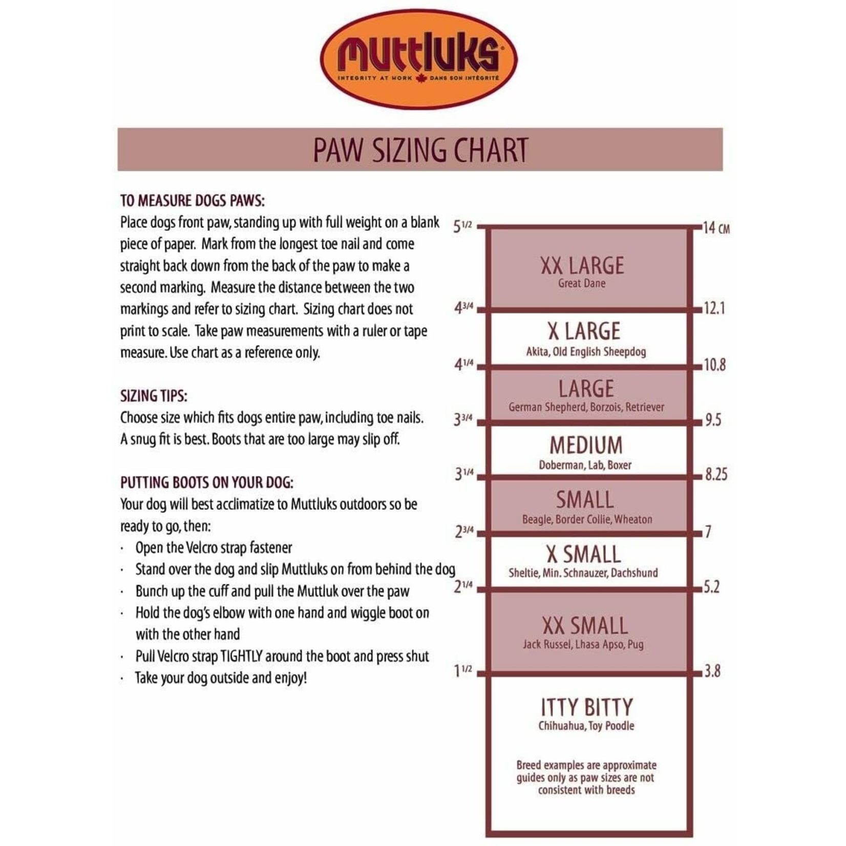 Muttluks: Fleece Lined Dog Boots: 4set