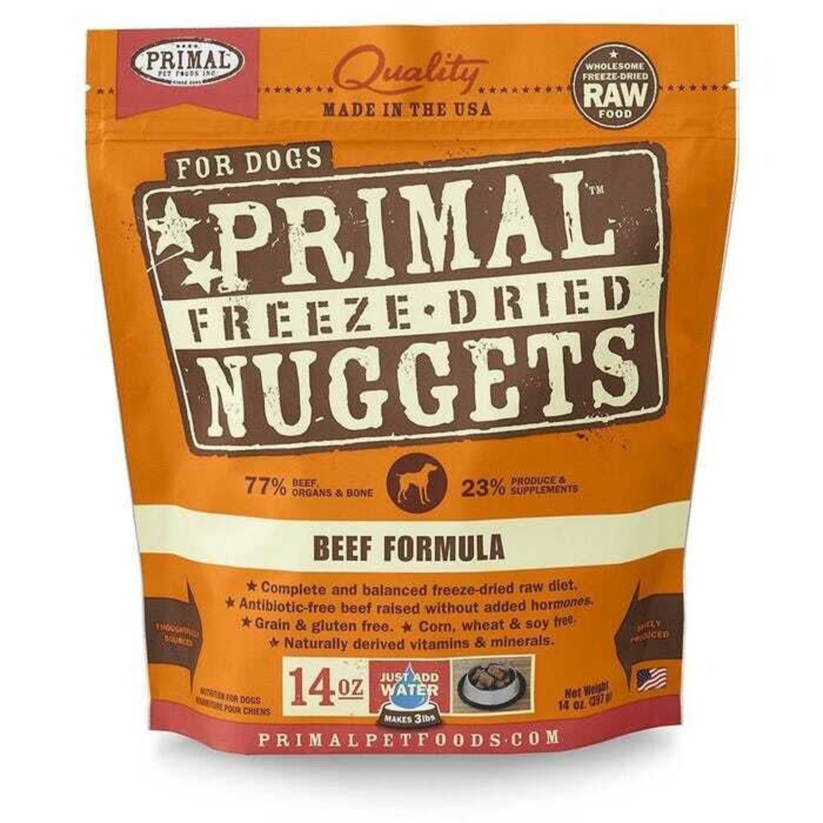 Primal Primal: Freeze-Dried Nuggets: Beef Recipe