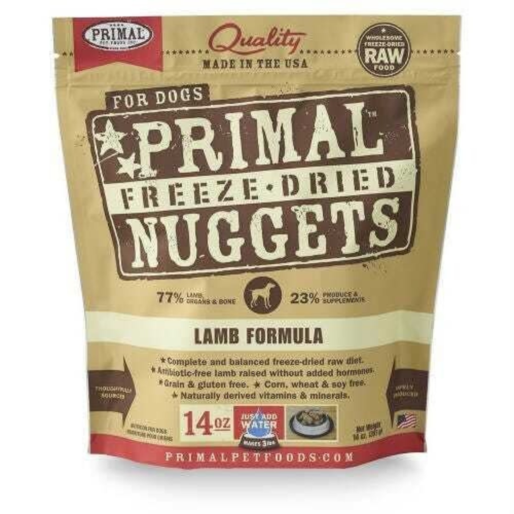 Primal Primal: Freeze-Dried Nuggets: Lamb Recipe