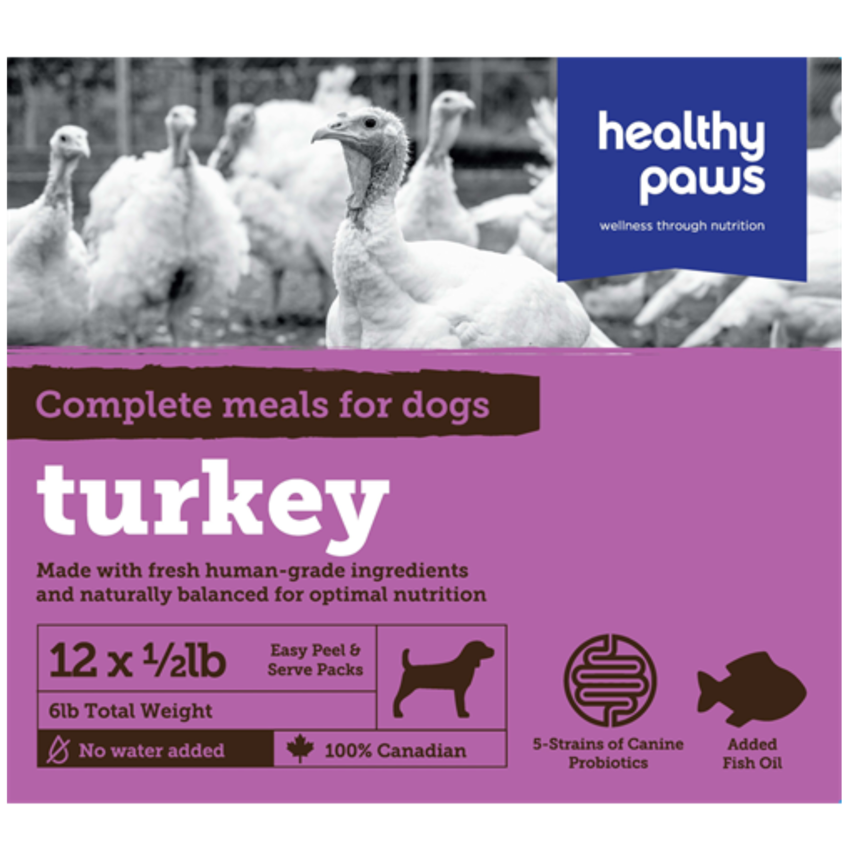 HealthyPaws Healthy Paws: Complete Dinner: Turkey 6lb