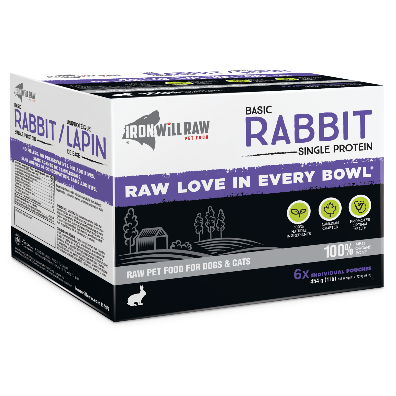 Iron Will Raw Iron Will Raw: Basic Rabbit 6lb