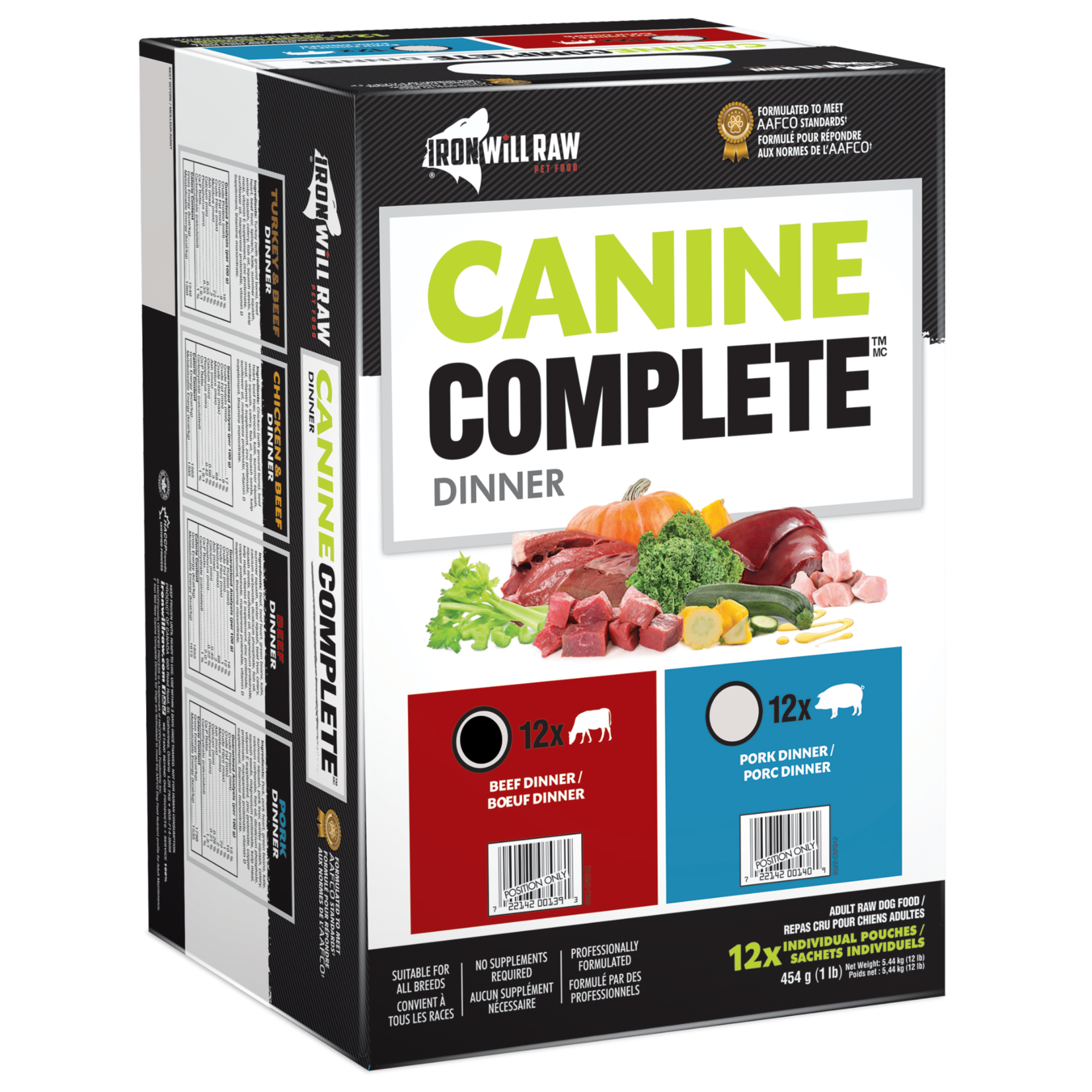 Iron Will Raw Iron Will Raw: Canine Complete: Beef 12lb