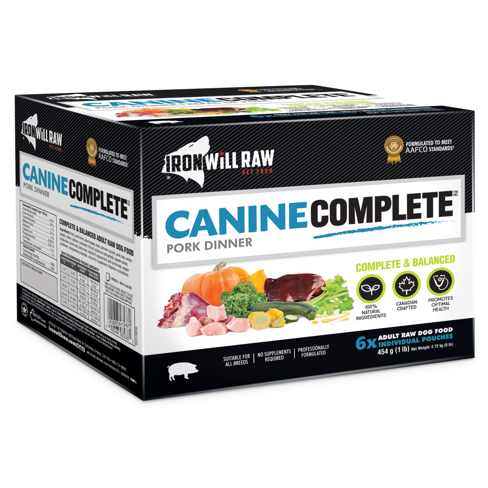 Iron Will Raw Iron Will Raw: Canine Complete: Pork 6lb