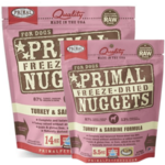 Primal Primal: Freeze-Dried Nuggets: Turkey & Sardine Recipe