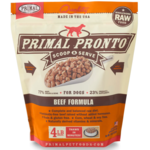Primal Primal: Raw Frozen Pronto: Beef Formula 4lb