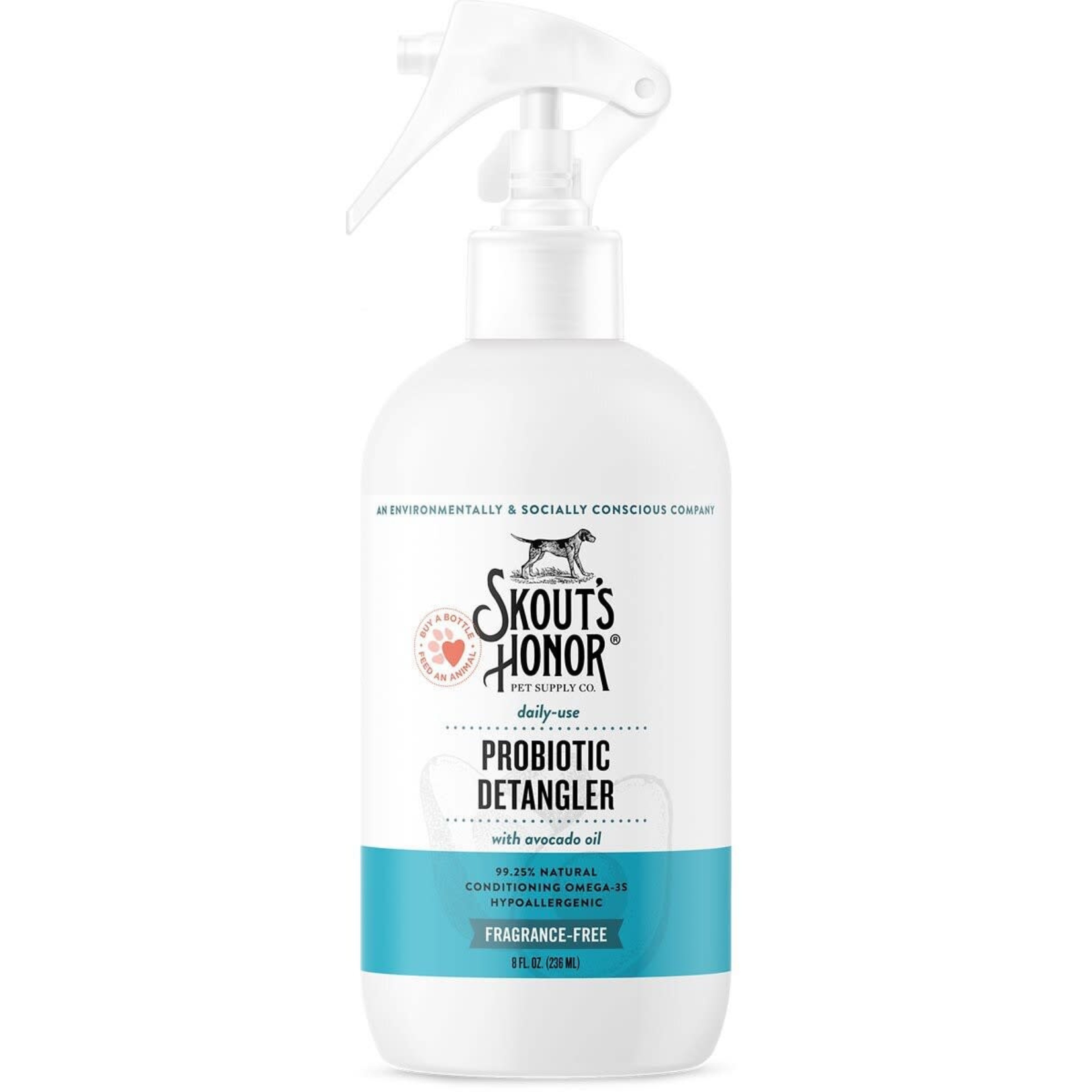 Skout's Honor Skout’s Honor: Probiotic Detangler: Fragrance Free 8oz