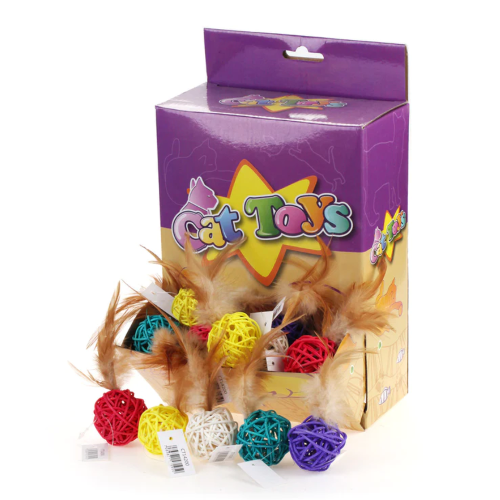 WonPet WonPet: Braided Ball with Bell & Feather