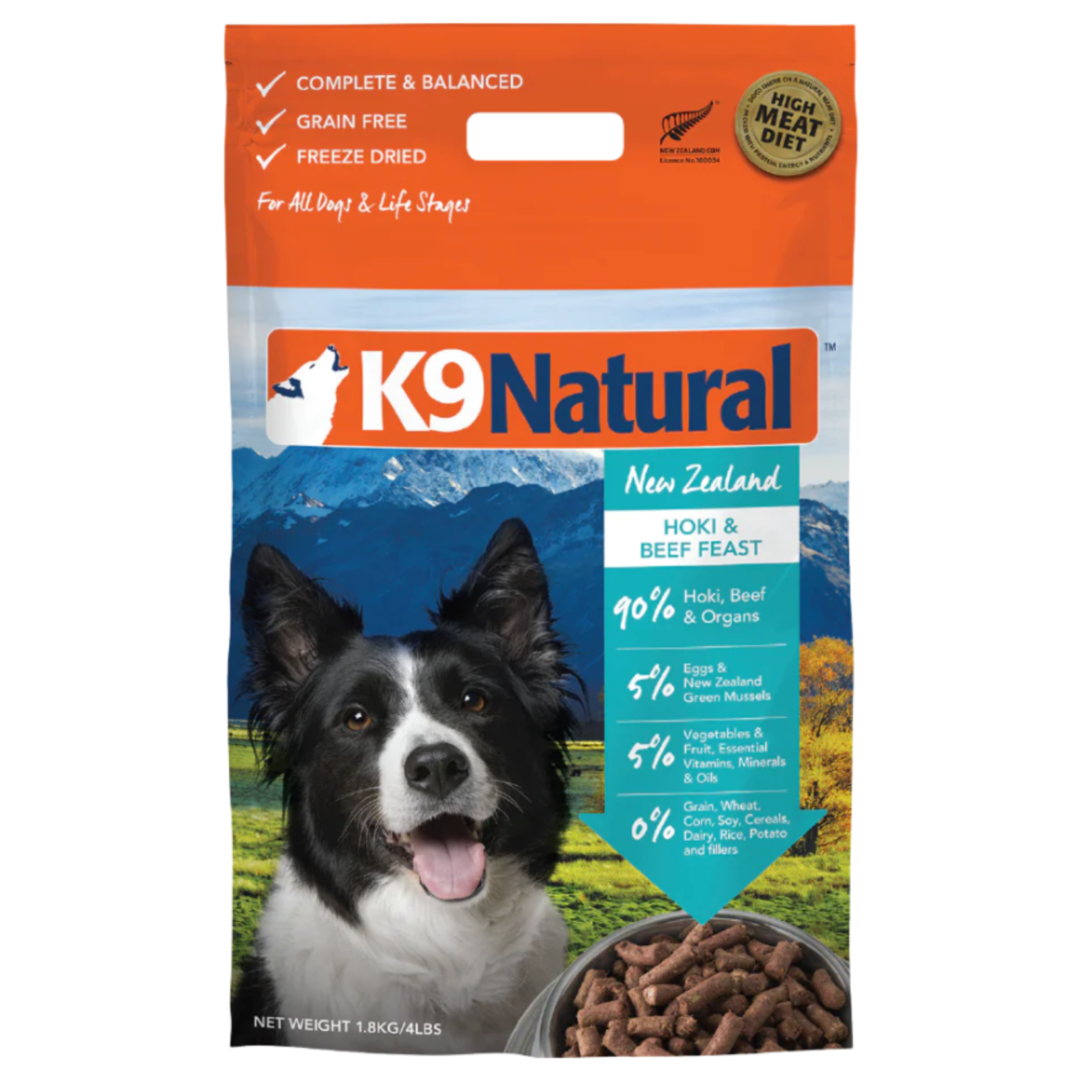 K9 Natural K9 Natural: Freeze-Dried Hoki & Beef Feast