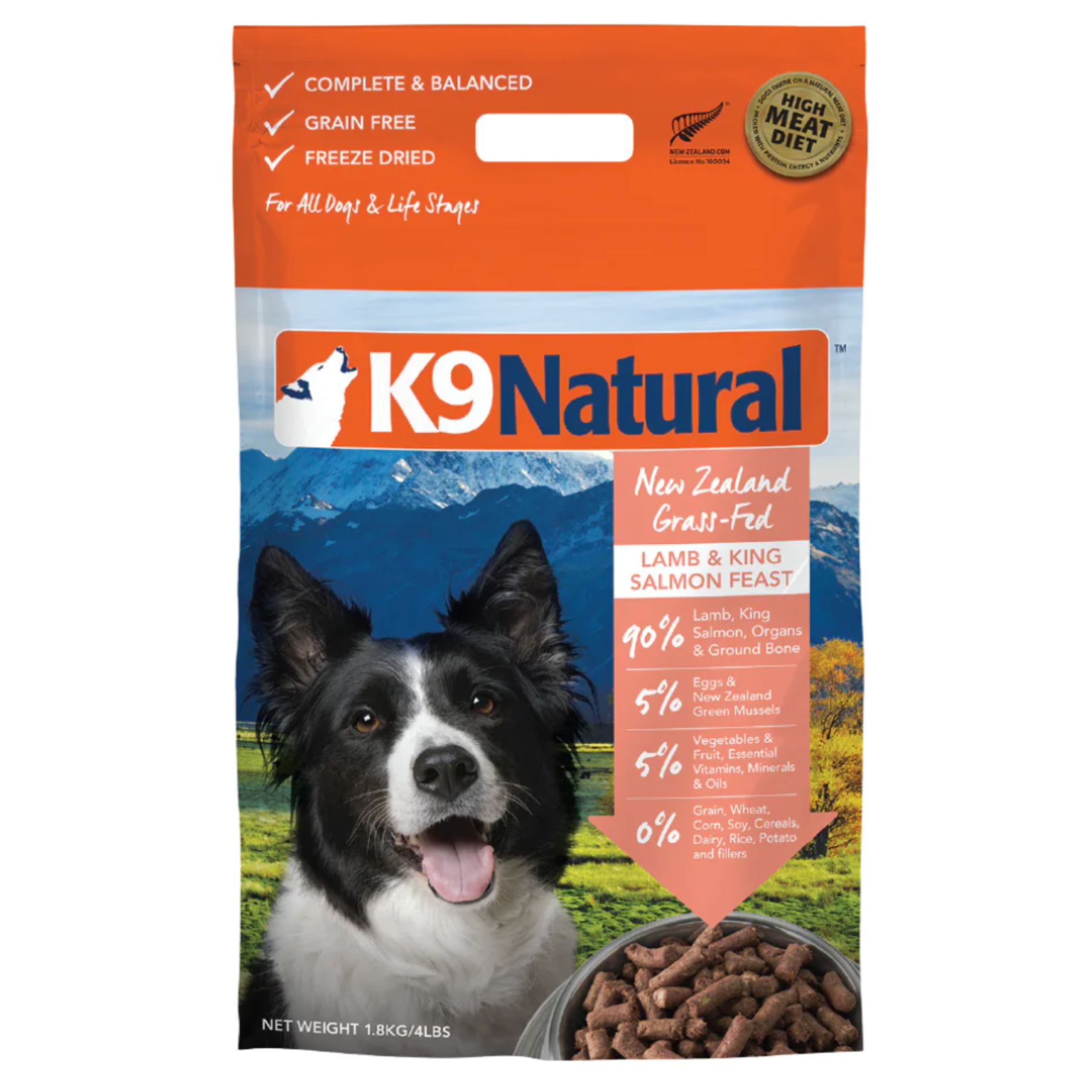 K9 Natural K9 Natural: Freeze-Dried Lamb & King Salmon Feast