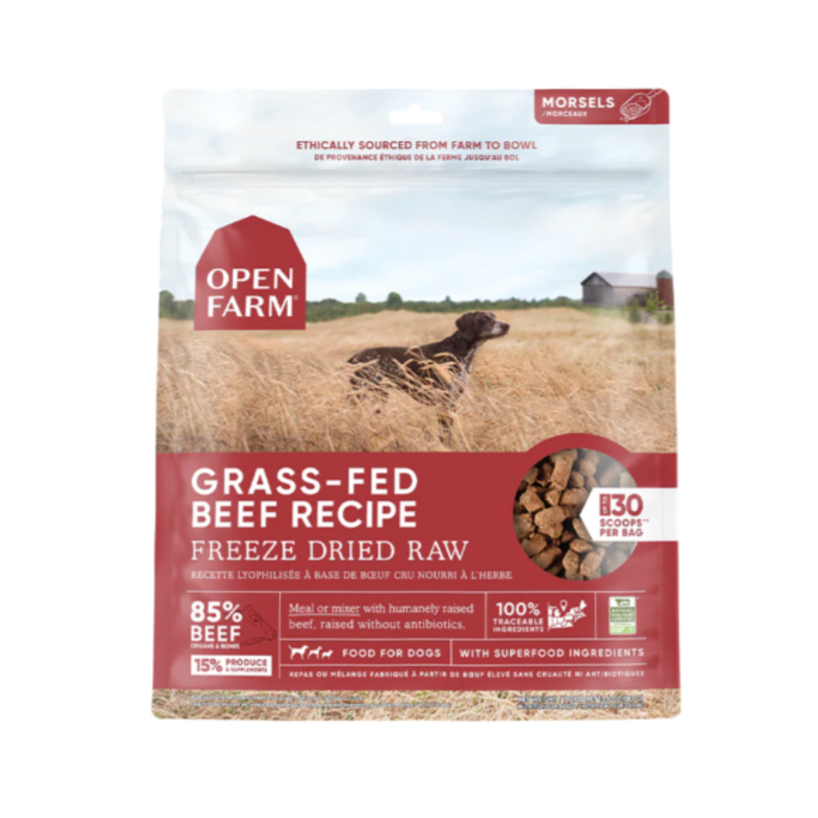 Open Farm Open Farm: Freeze-Dried: Grass-Fed Beef 13.5oz