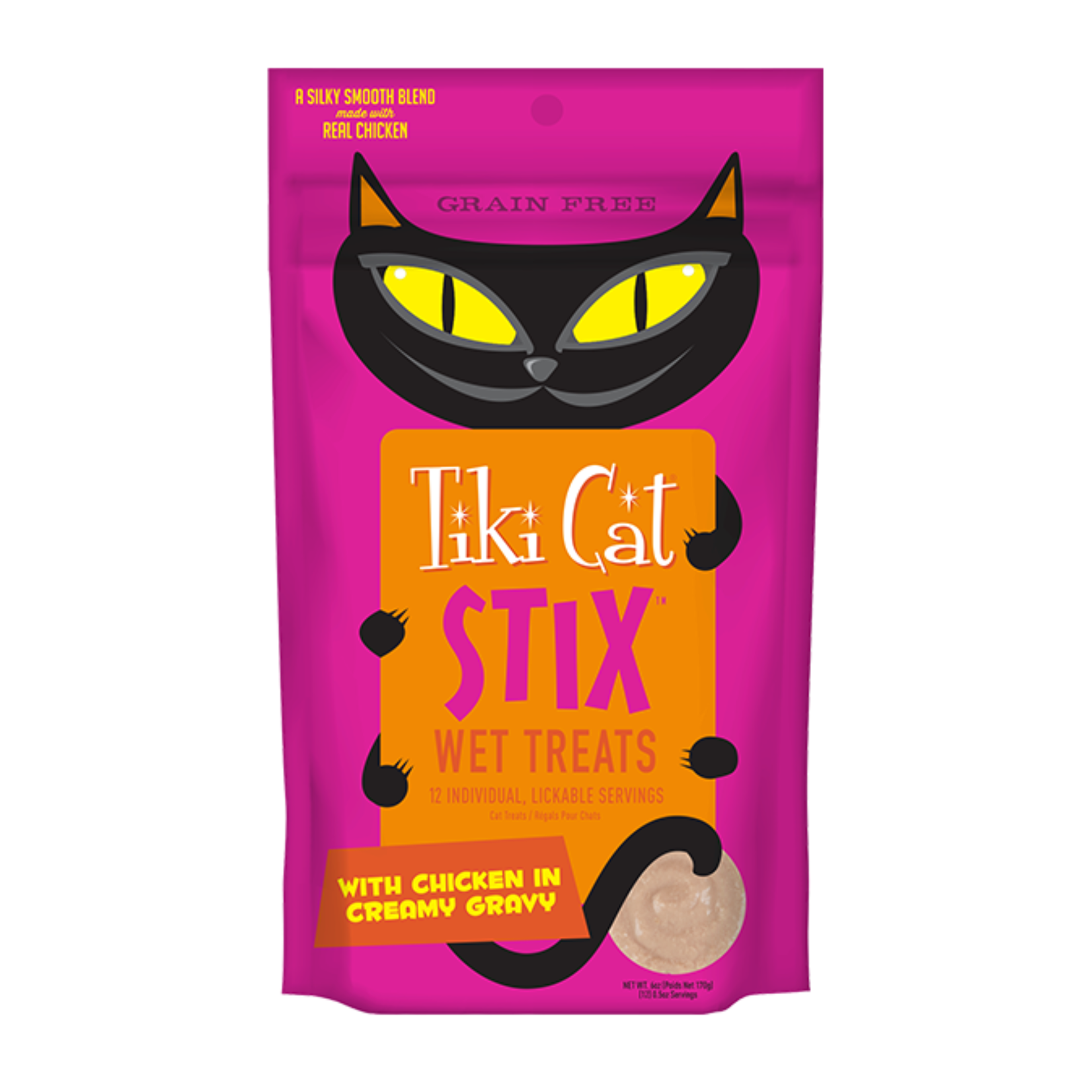 Tiki Cat Tiki Cat: STIX Chicken with Creamy Gravy 6 x 3oz