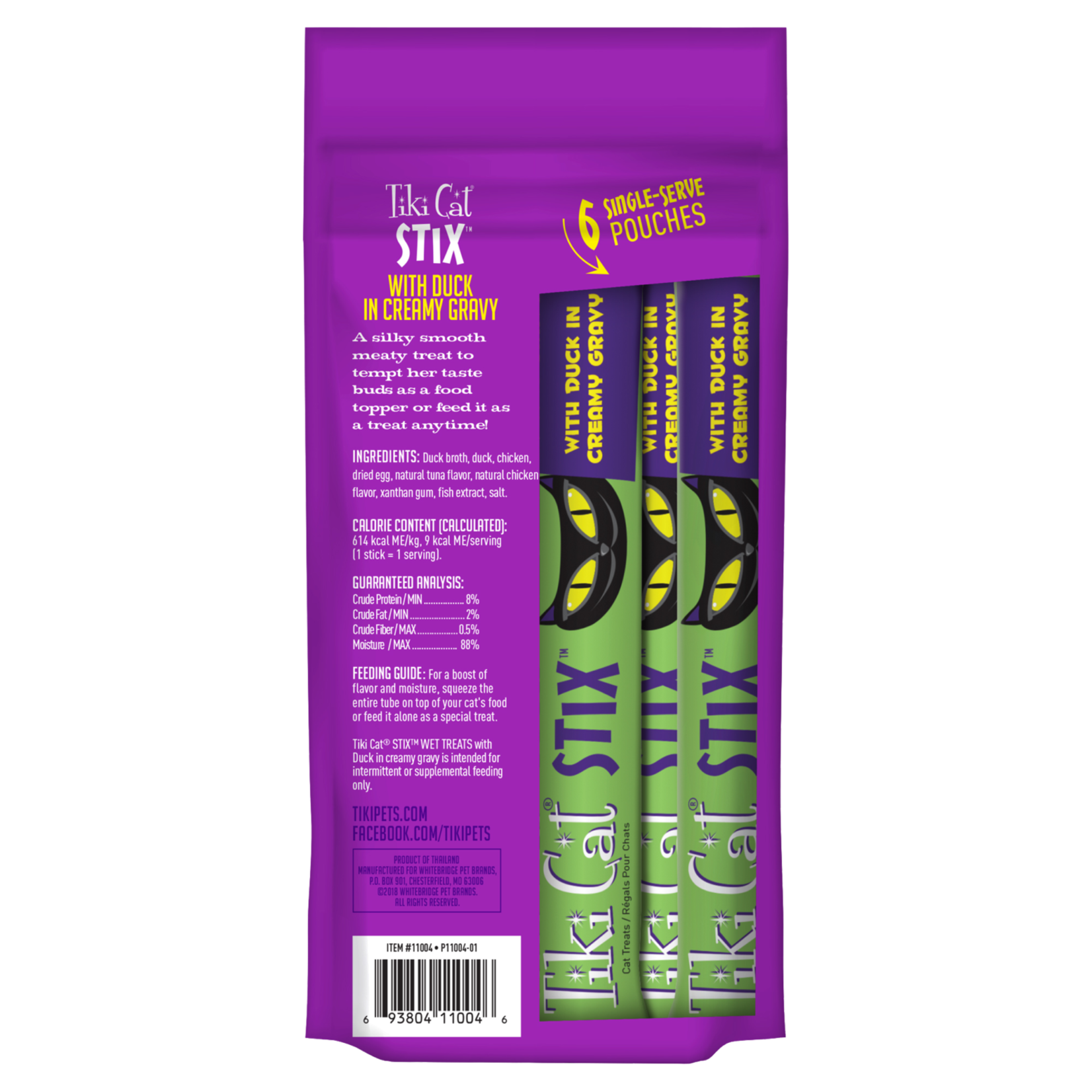 Tiki Cat Tiki STIX: Duck with Creamy Gravy 6 x 3oz