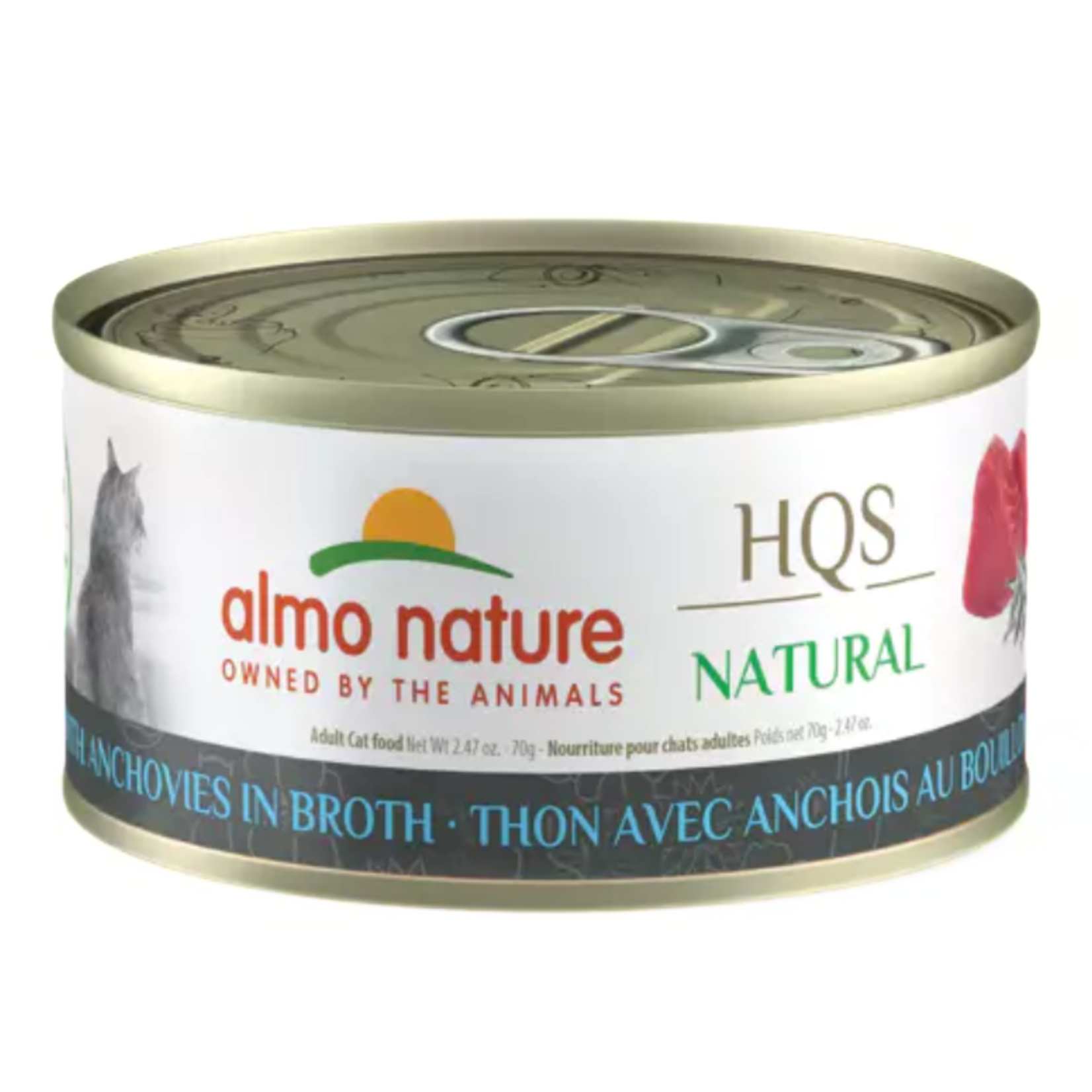 Almo Nature Almo Nature: HQS Natural: Tuna & Anchovies in Broth 70g