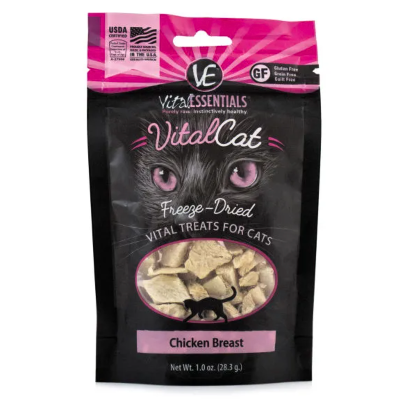 Vital Essentials VE: Vital Cat: Freeze-Dried Chicken Breast Bites 28g