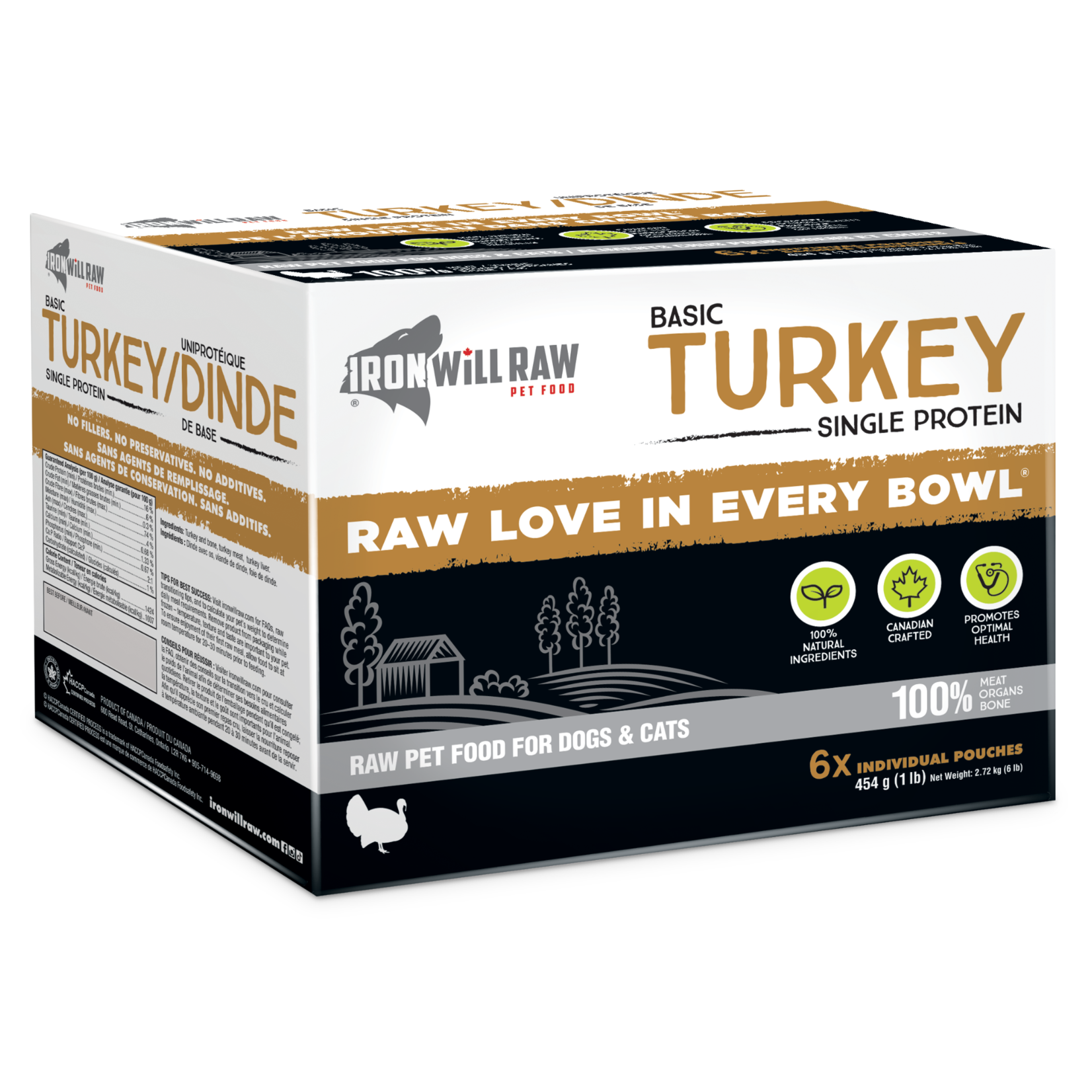 Iron Will Raw Iron Will Raw: Basic Turkey 6lb