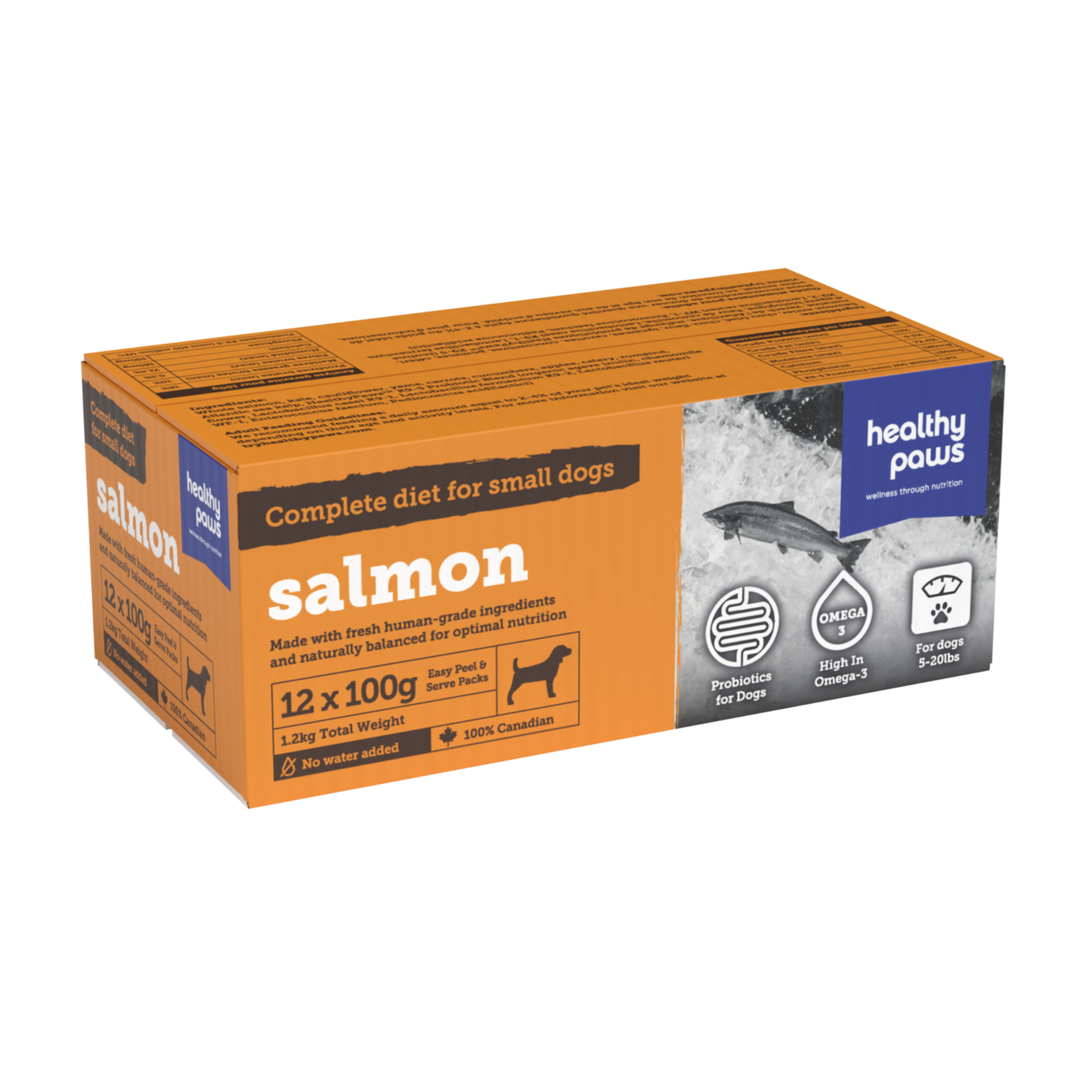 Healthy Paws Healthy Paws: Small Dog Dinner: Salmon 2.6lb