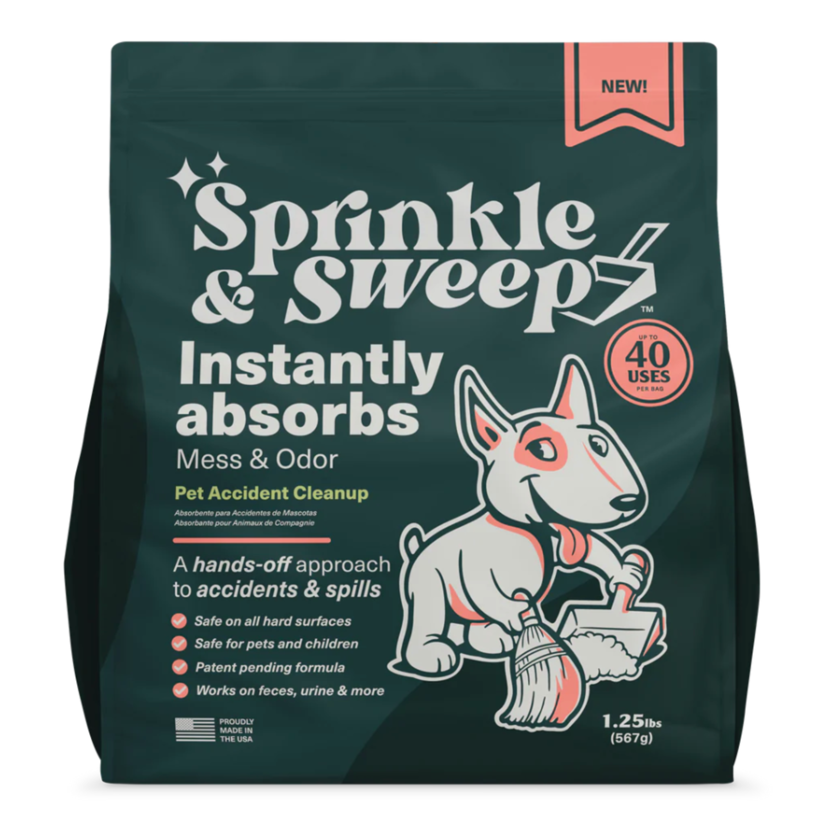 Sprinkle & Sweep Sprinkle & Sweep: Pet Accident Cleanup & Deodorizer 567g