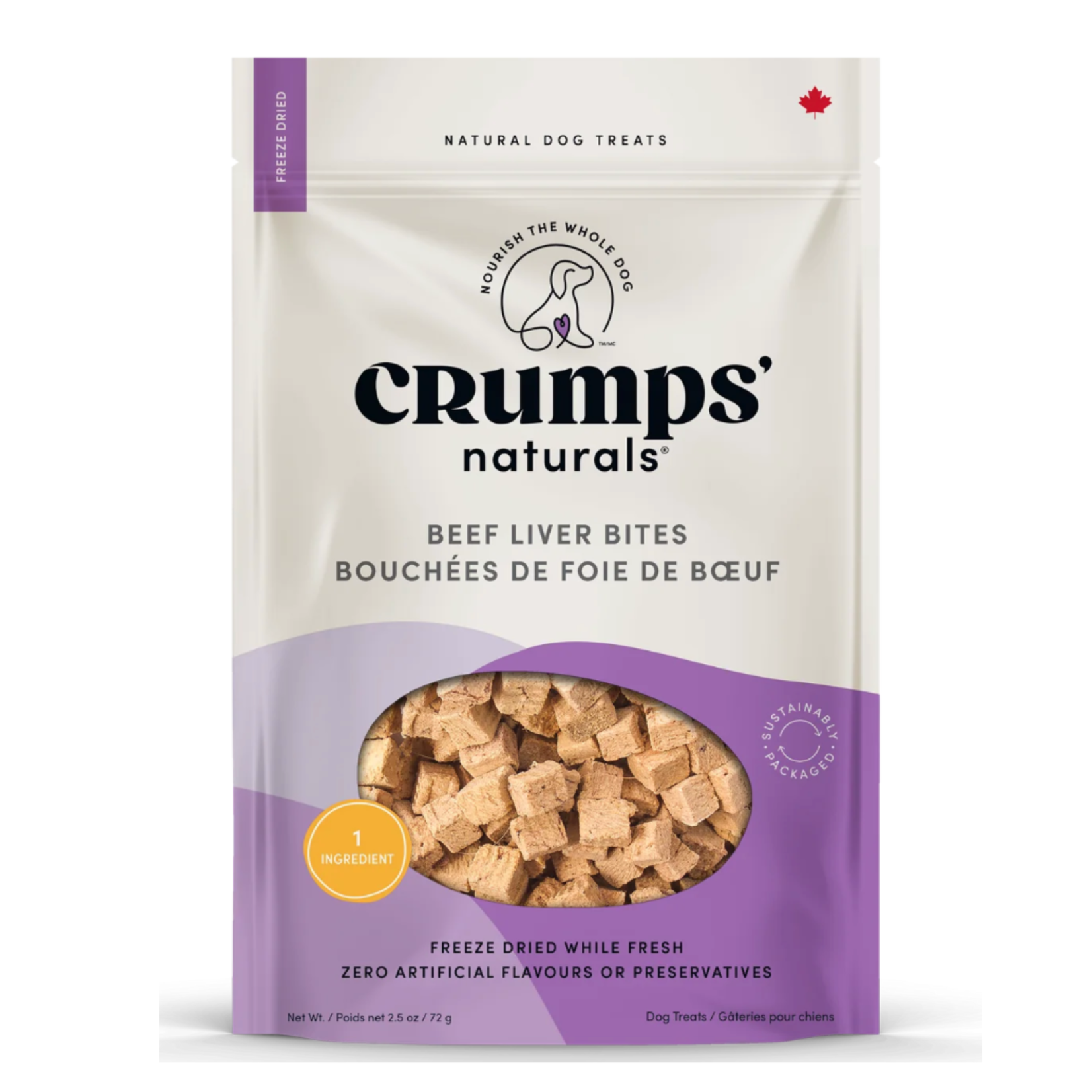 Crumps' Naturals Crumps’: Liver Bites: Freeze-Dried Beef