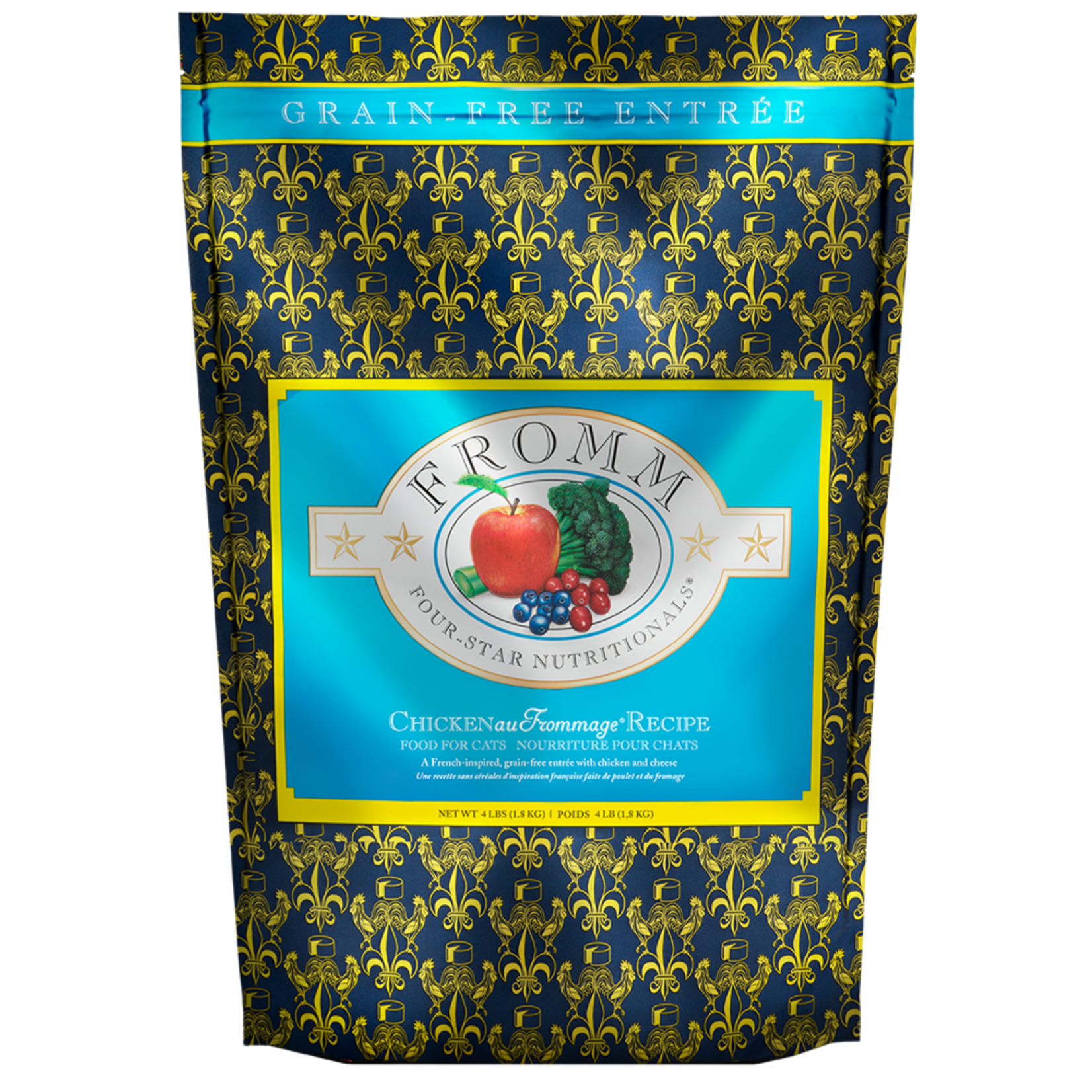 Fromm Fromm: Four-Star: Grain-Free Chicken Au Frommage Recipe: Dry Cat Food 4lb