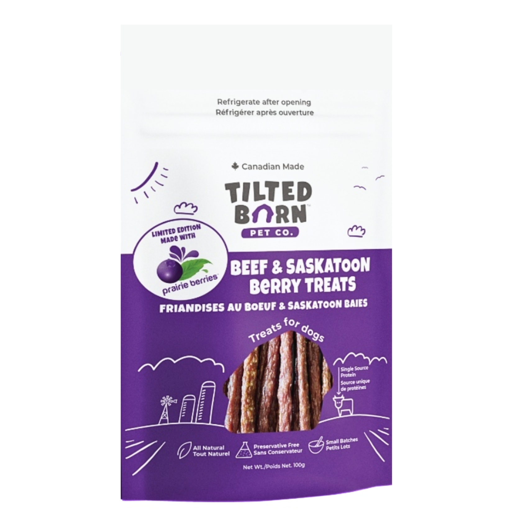 Tilted Barn Tilted Barn: Limited Edition: Canadian Beef & Saskatoon Berry 100g