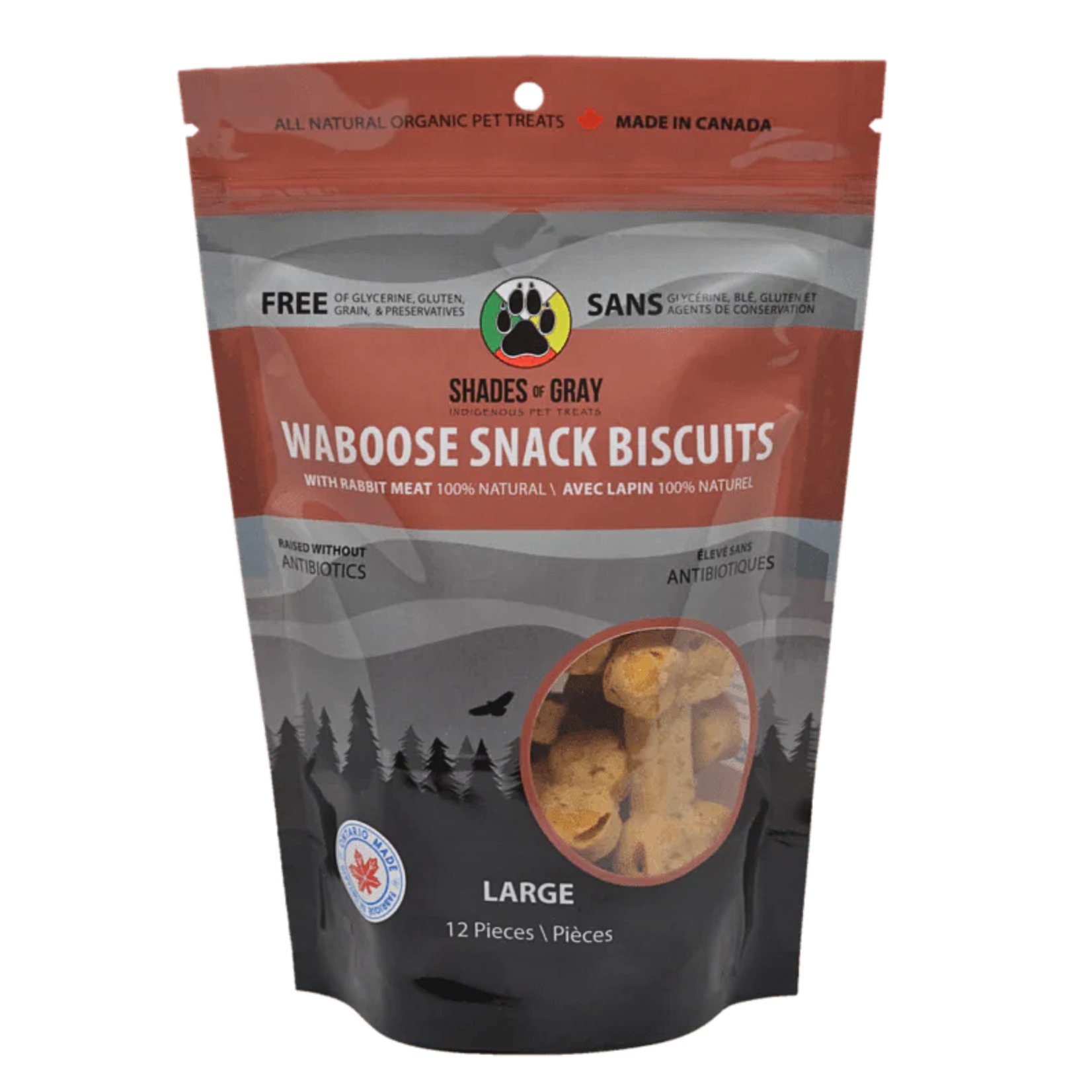 Shades of Gray Shades of Gray: Waboose Snack Biscuits with Rabbit Meat Large 12pc