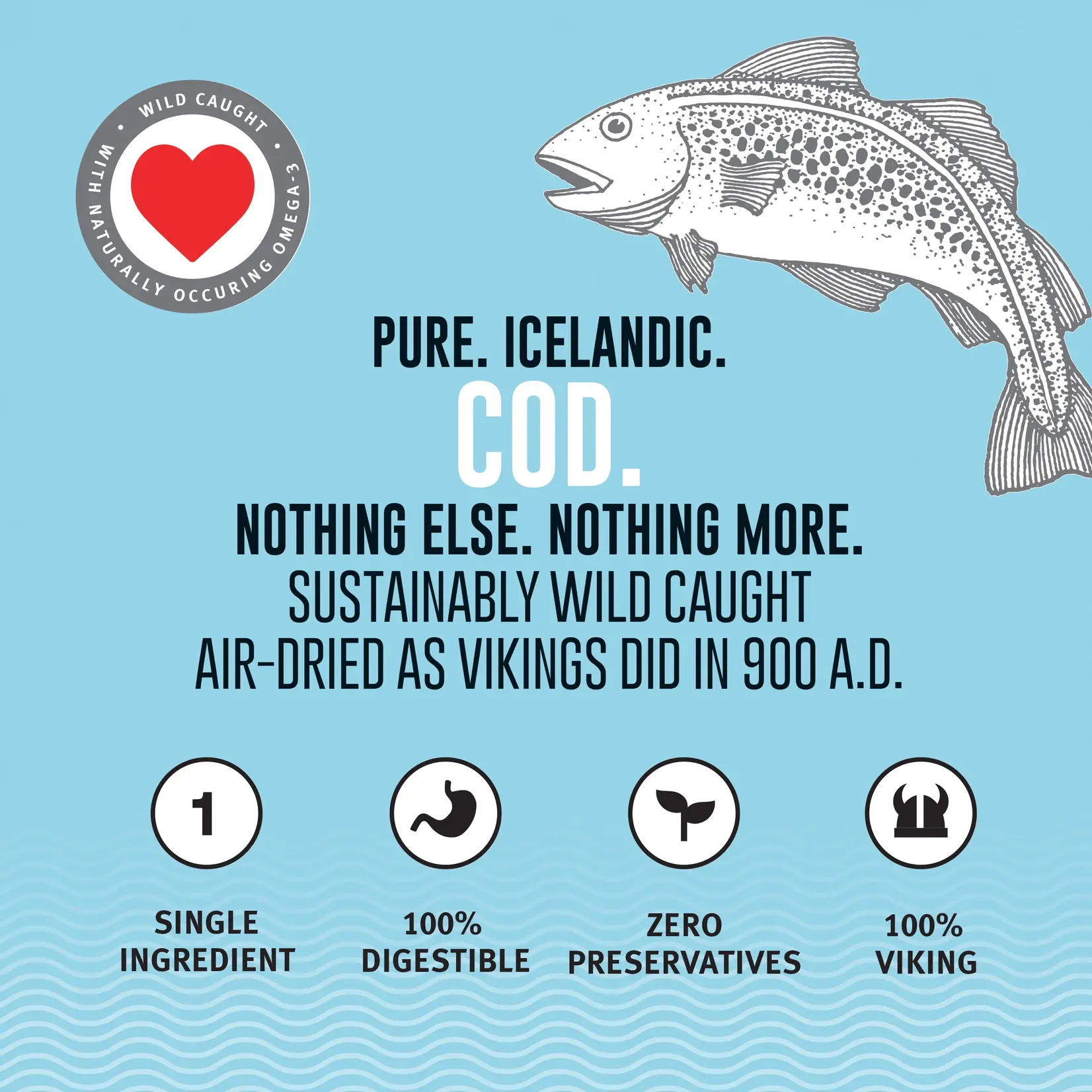 Icelandic+ Icelandic+ Cod Fish Chips Training Treats 71g