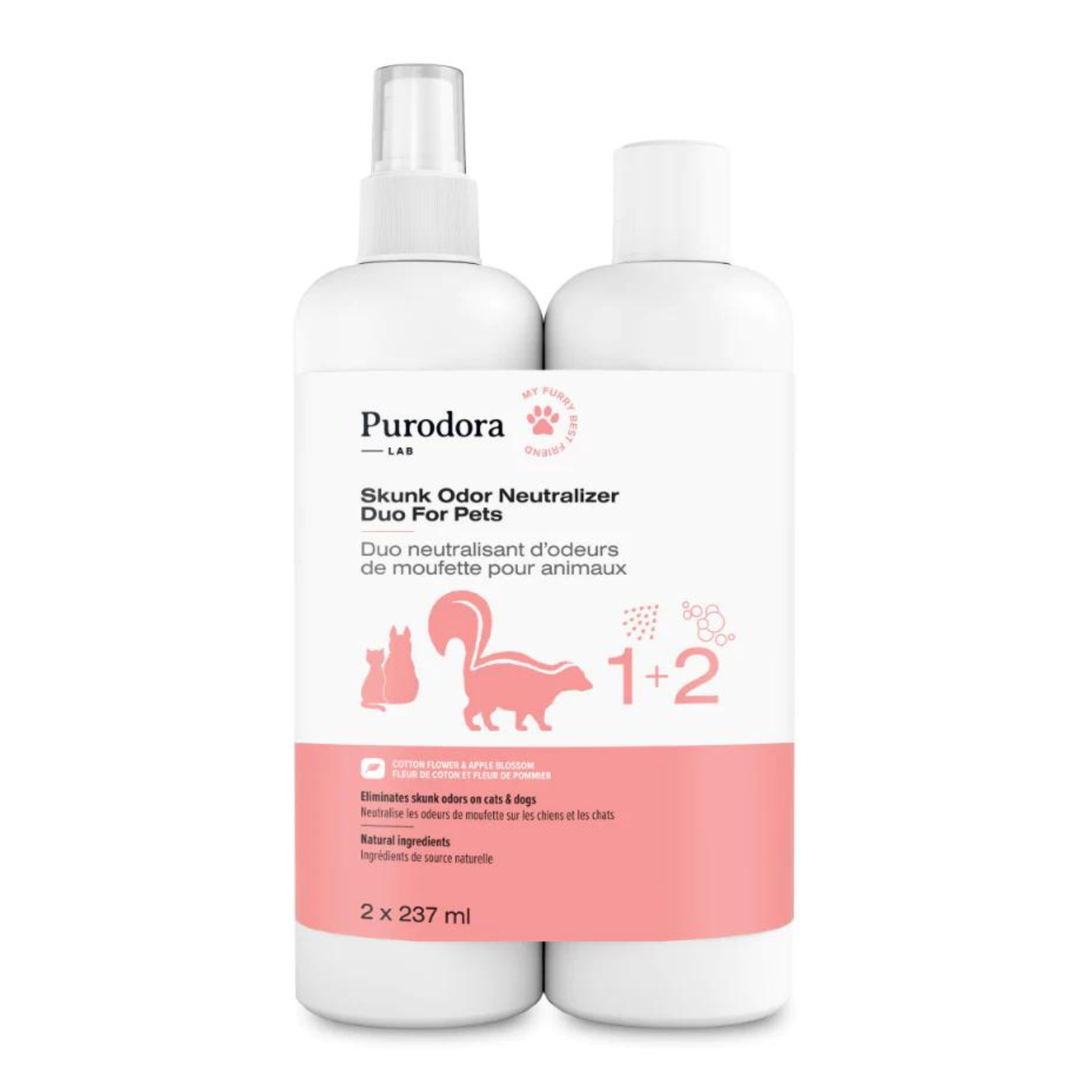 Purodora Purodora: Skunk & Odor Neutralizer: Shampoo & Spray Duo Pack