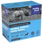 Healthy Paws Healthy Paws: Complete Dinner: Turkey, Salmon, Lamb, Bison 8lb