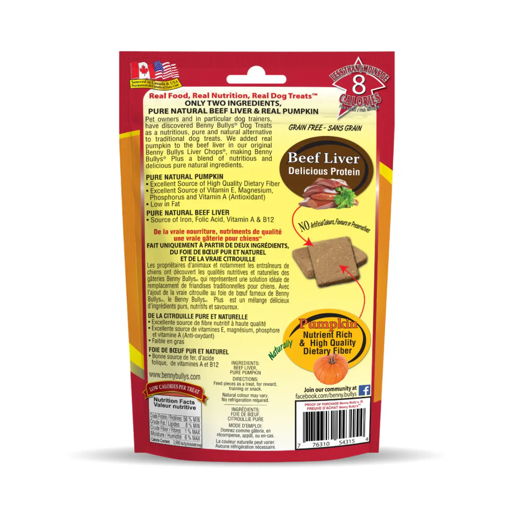 Benny Bully's Benny Bully's: Beef Liver Plus Pumpkin 58g