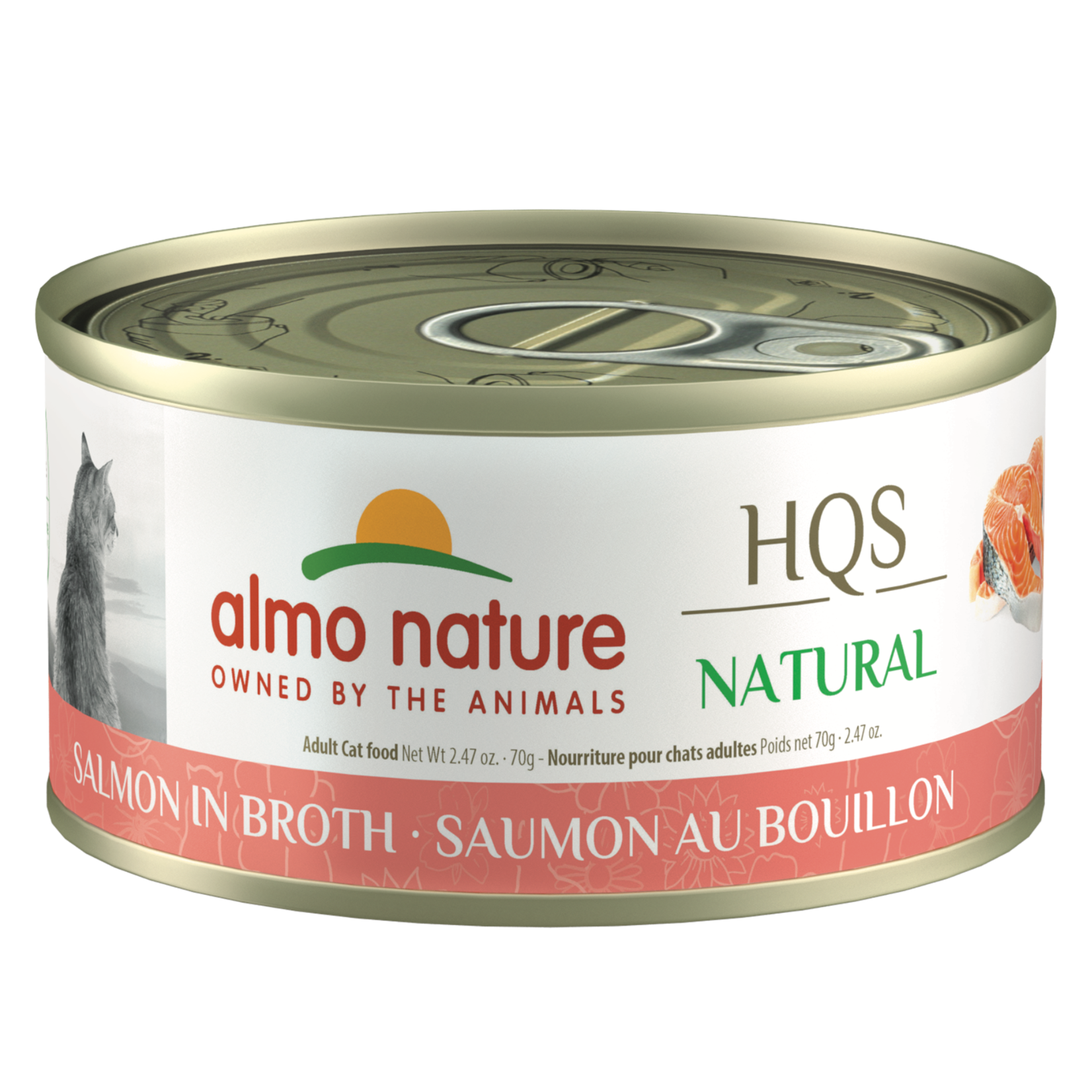 Almo Nature Almo Nature: HQS Natural LID: Salmon in Broth Cat 70g