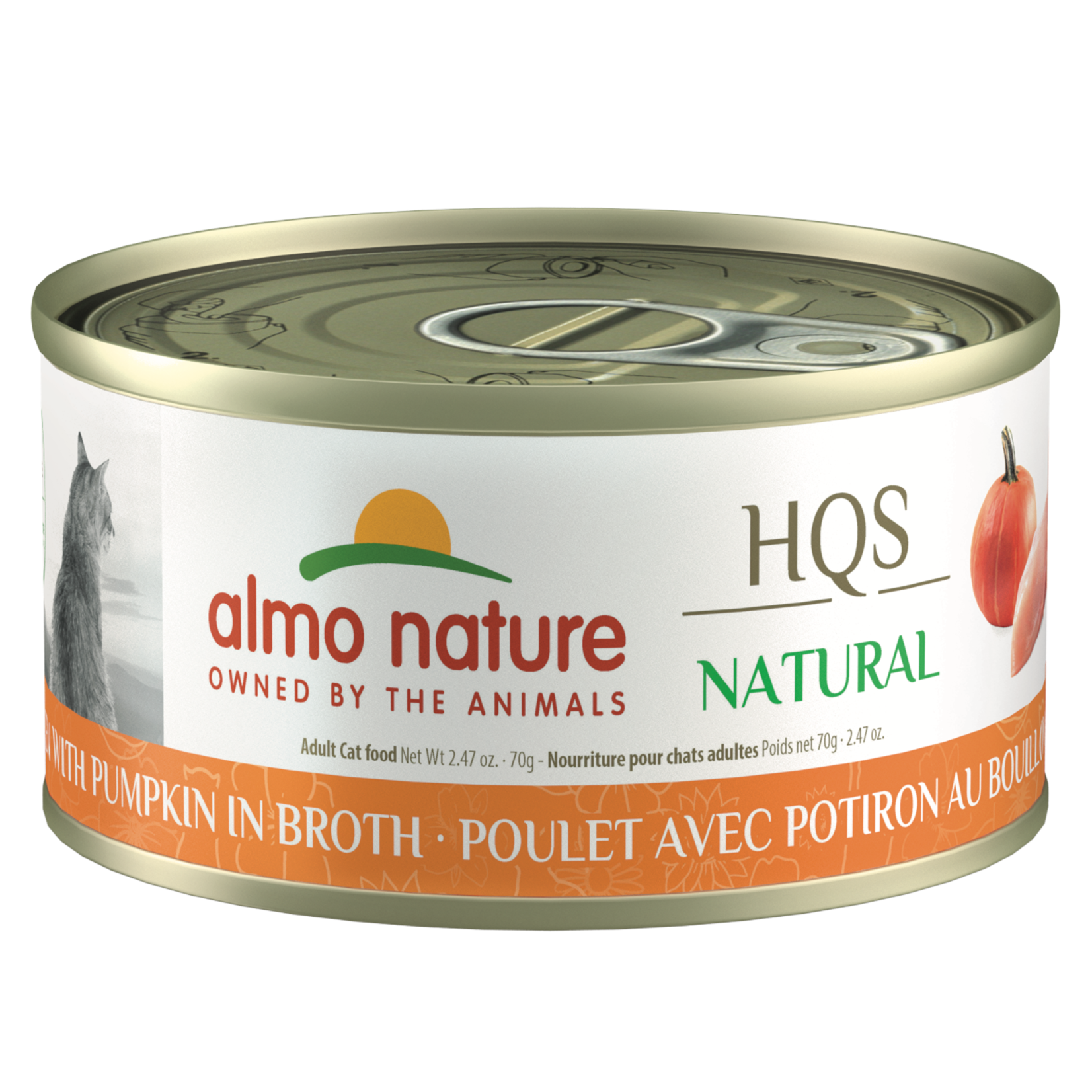 Almo Nature Almo Nature: HQS Natural LID: Chicken & Pumpkin in Broth 70g